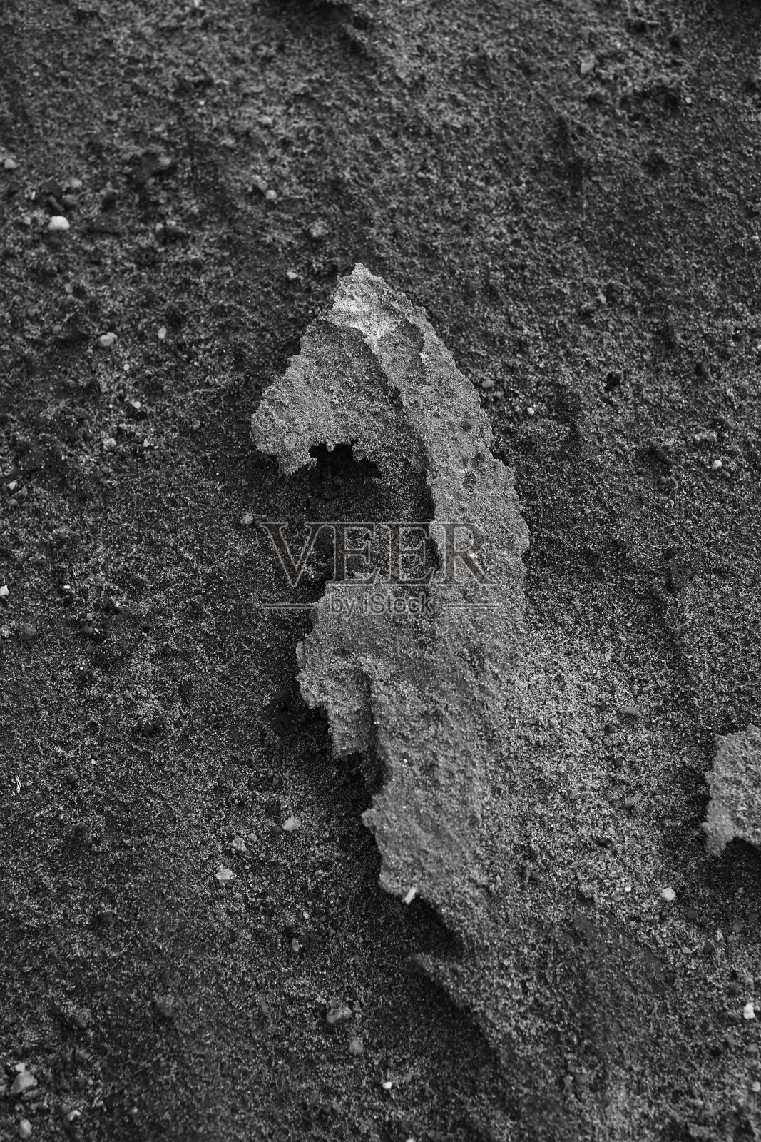 沙土和自然景观的纹理，抽象的黑白背景照片摄影图片