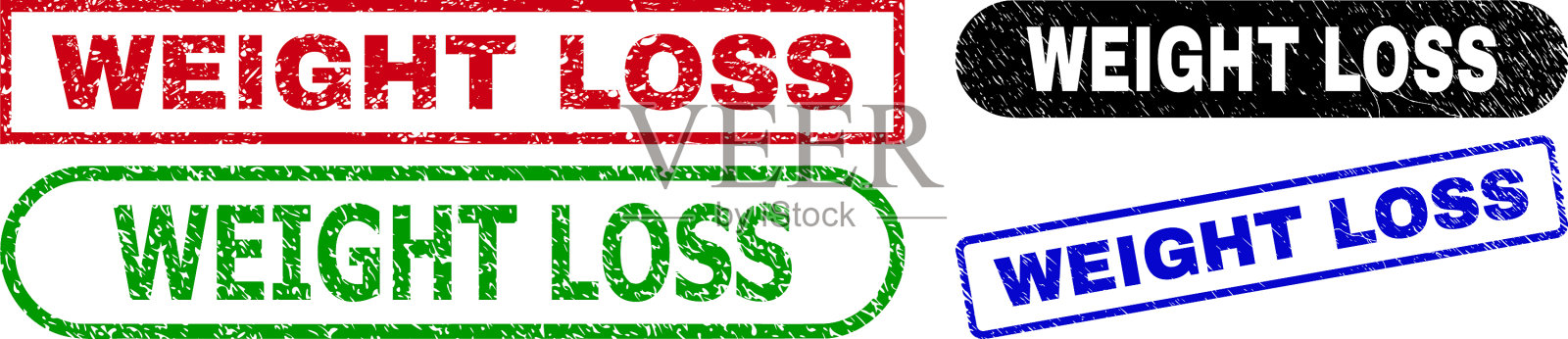 重量损失矩形水印使用腐蚀插画图片素材