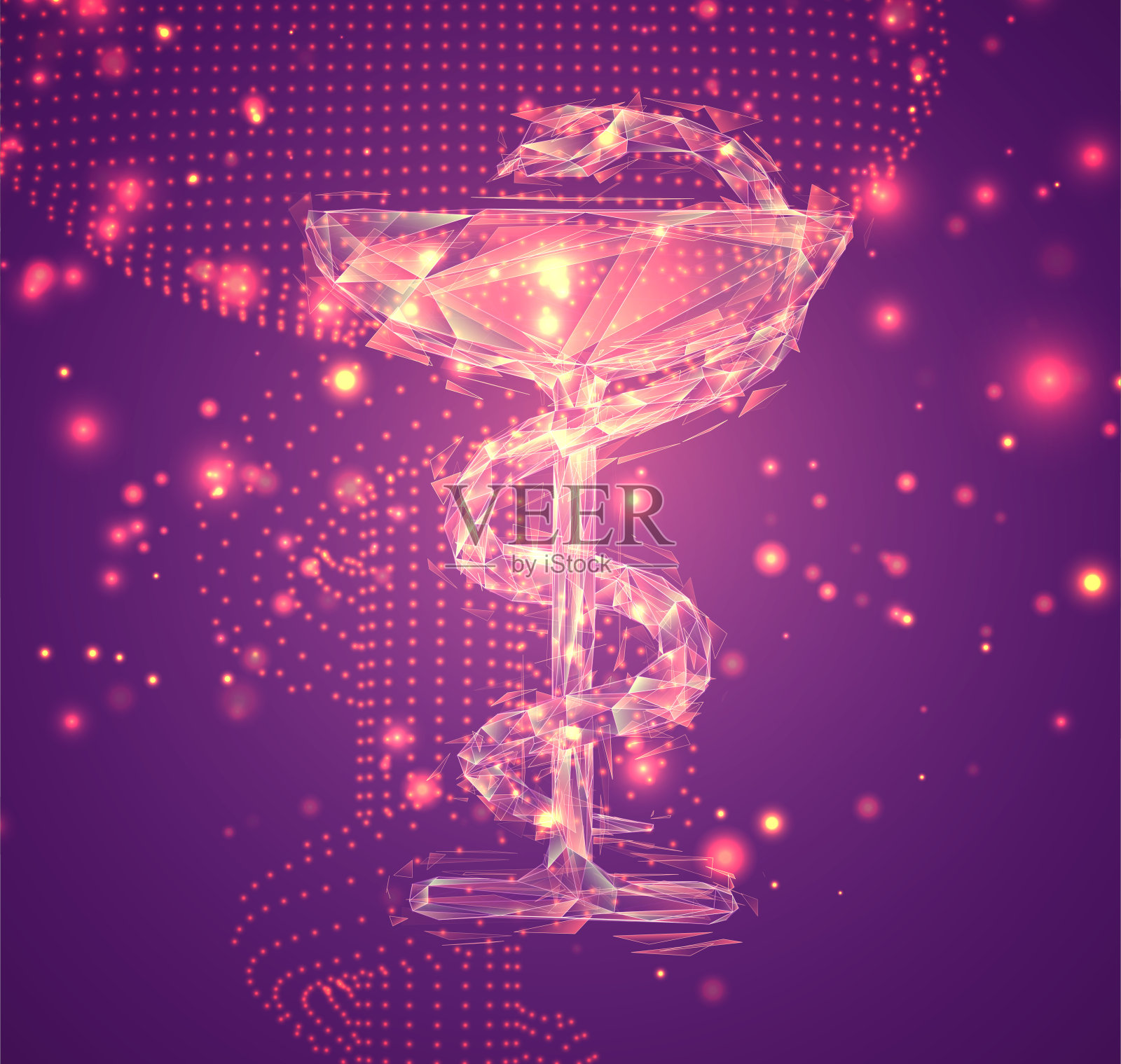 粉红色背景上的3D矢量符号，体积对象。用于商务和演示的布局插画图片素材