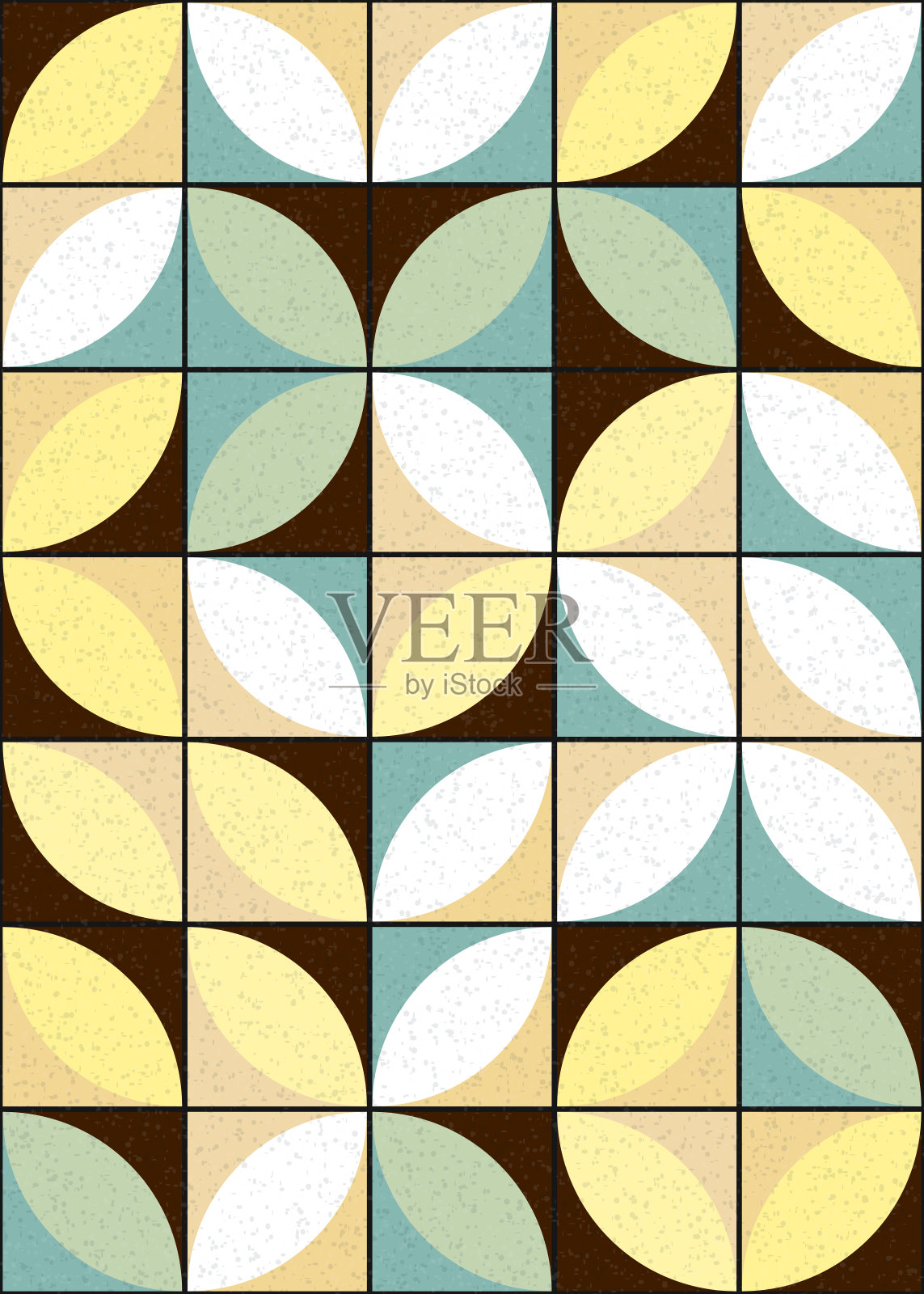 抽象几何生成计算艺术插图插画图片素材