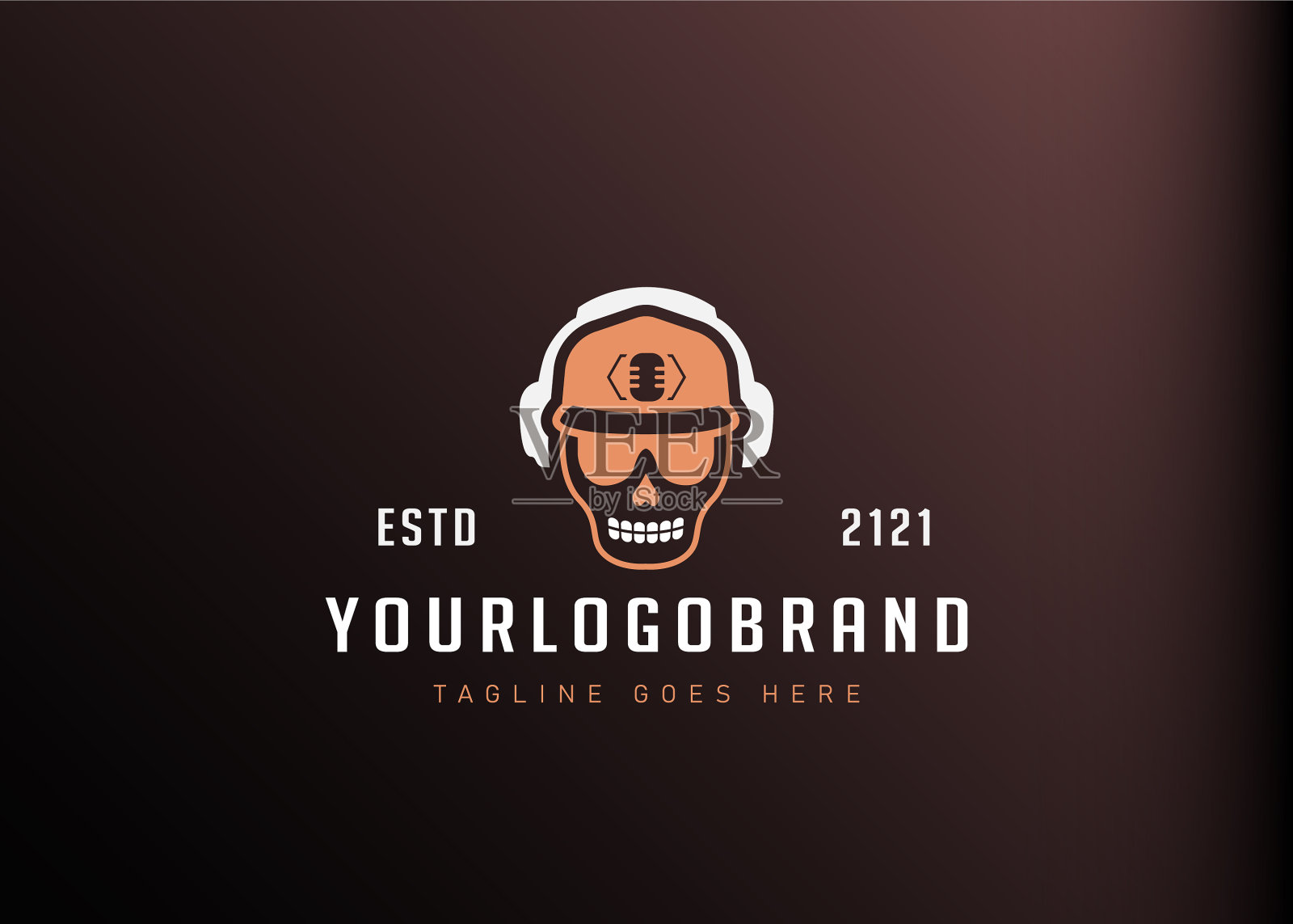 播客标志设计灵感图标模板插画图片素材