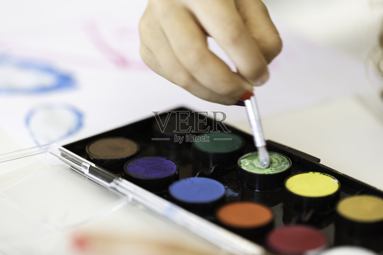 水彩颜料照片摄影图片