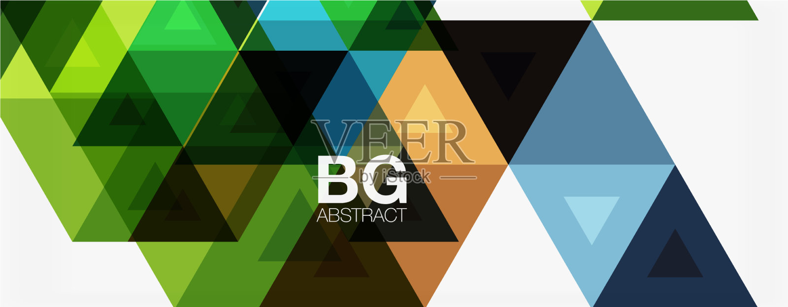 镶嵌三角形图案为抽象背景插画图片素材