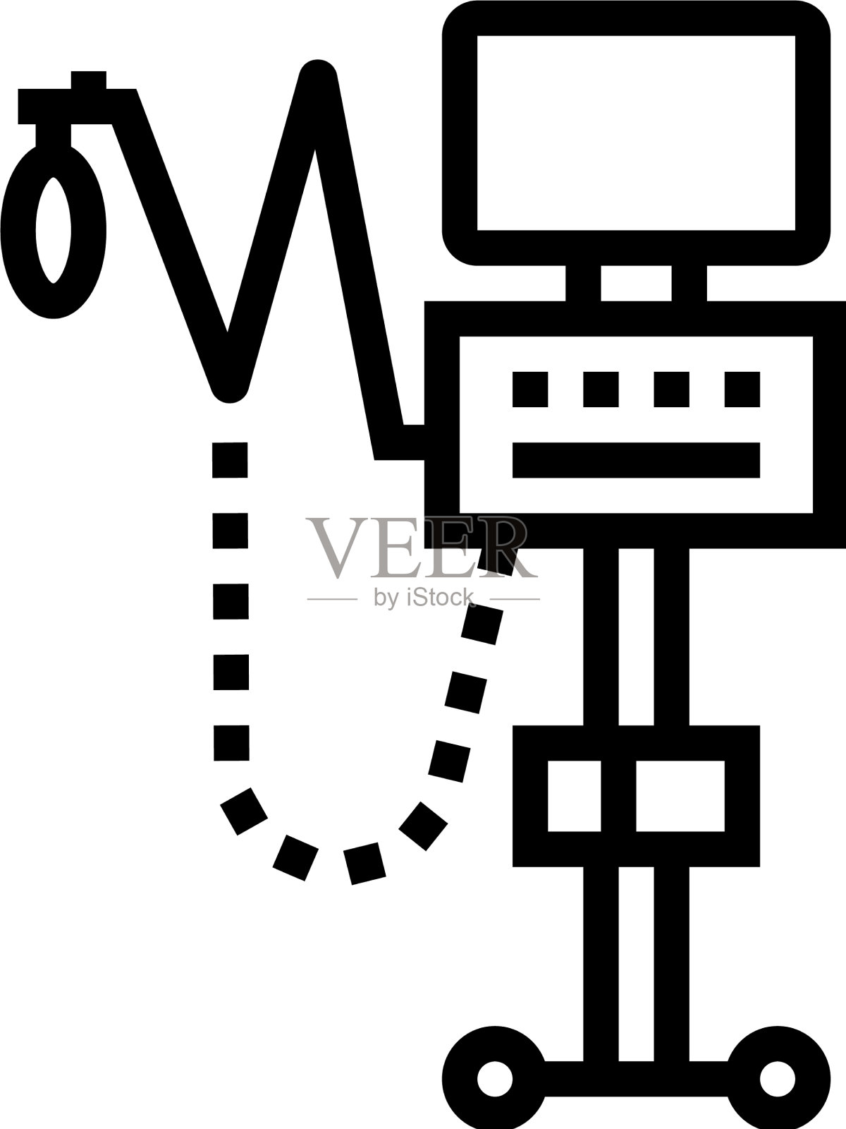 氧气医疗设备线图标图标素材