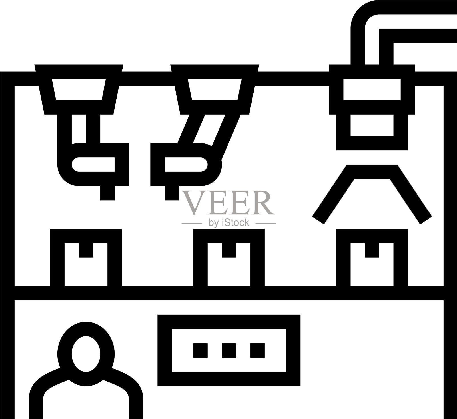 质量控制机器生产线图标图标素材