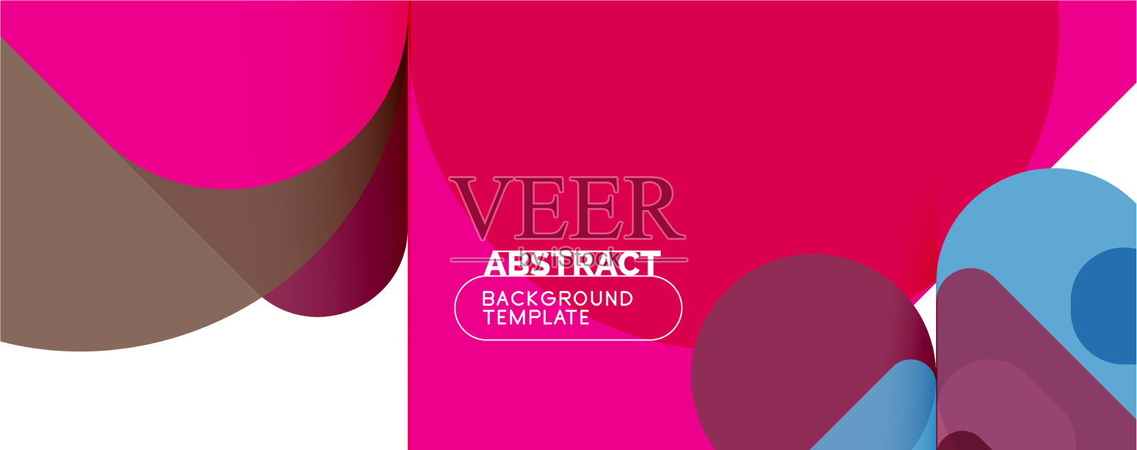 现代几何圆形和动态线条插画图片素材