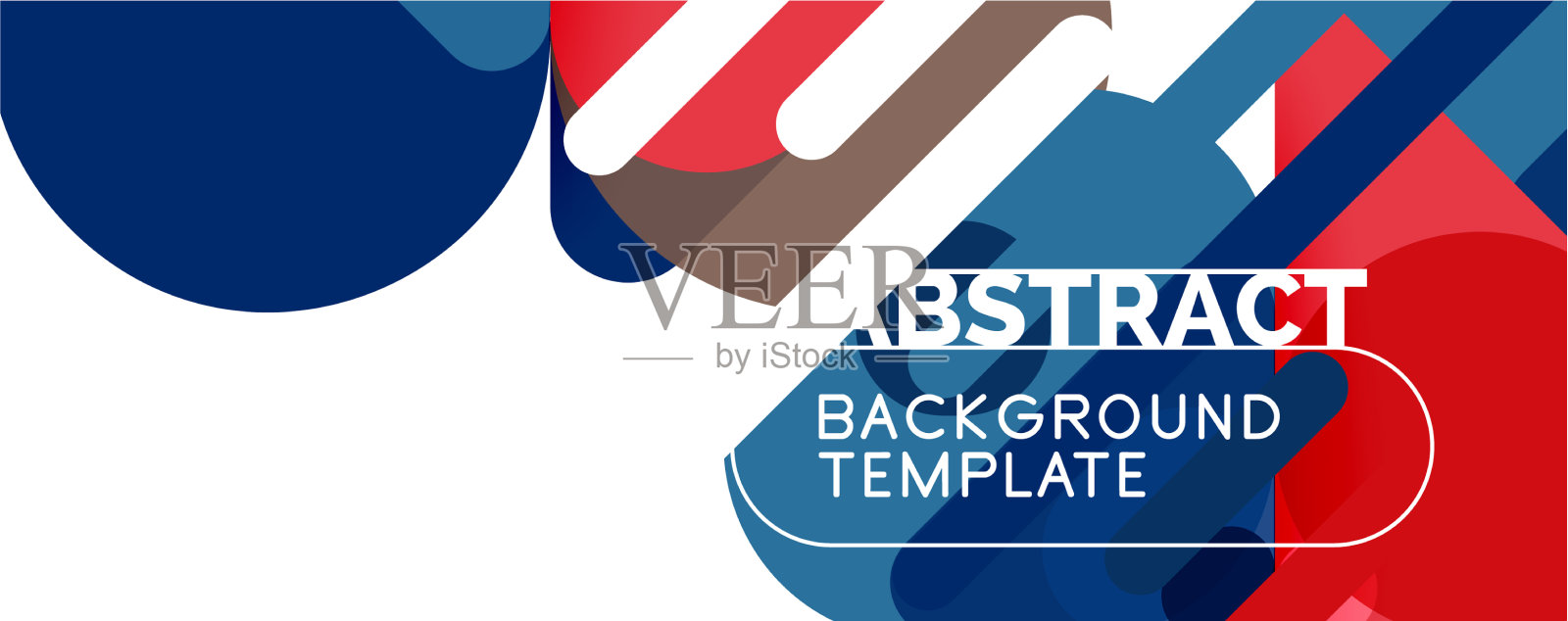 现代几何圆形和动态线条插画图片素材