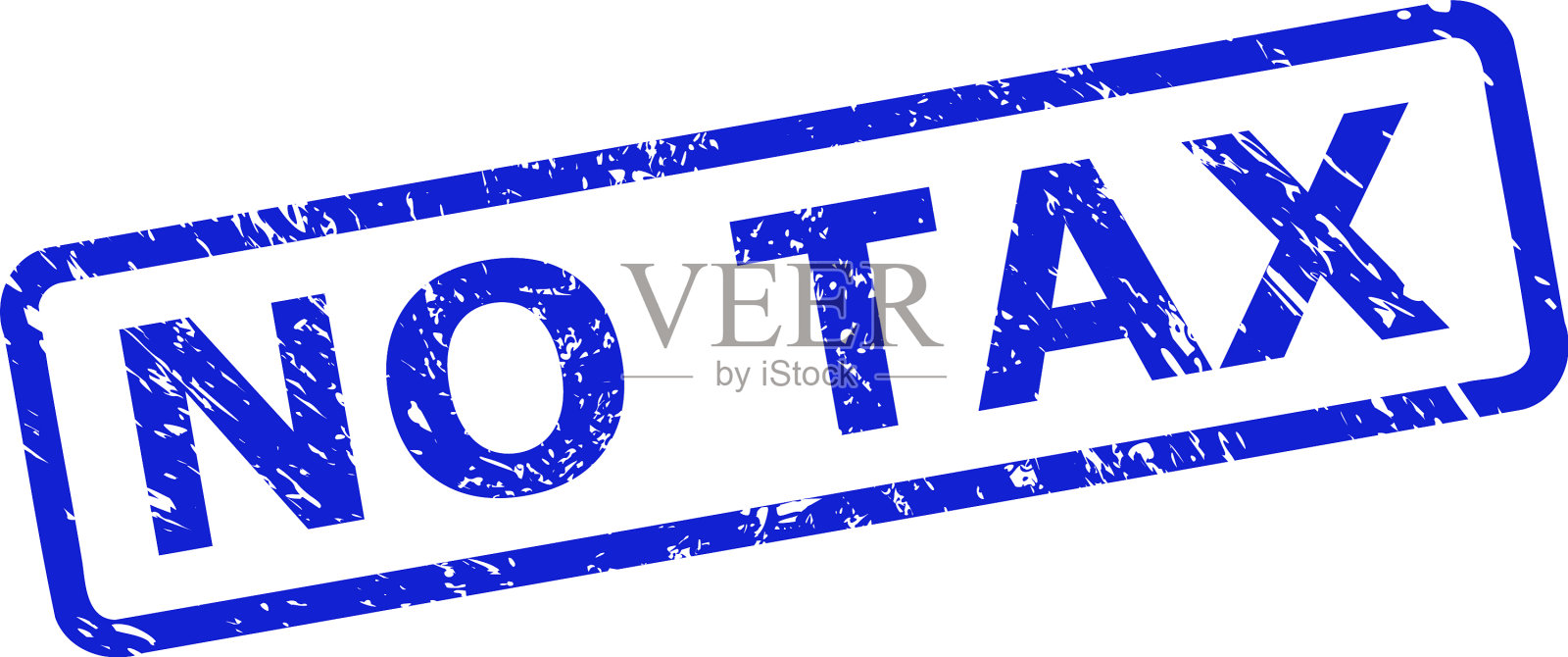 没有税戳，橡胶表面和圆角矩形插画图片素材