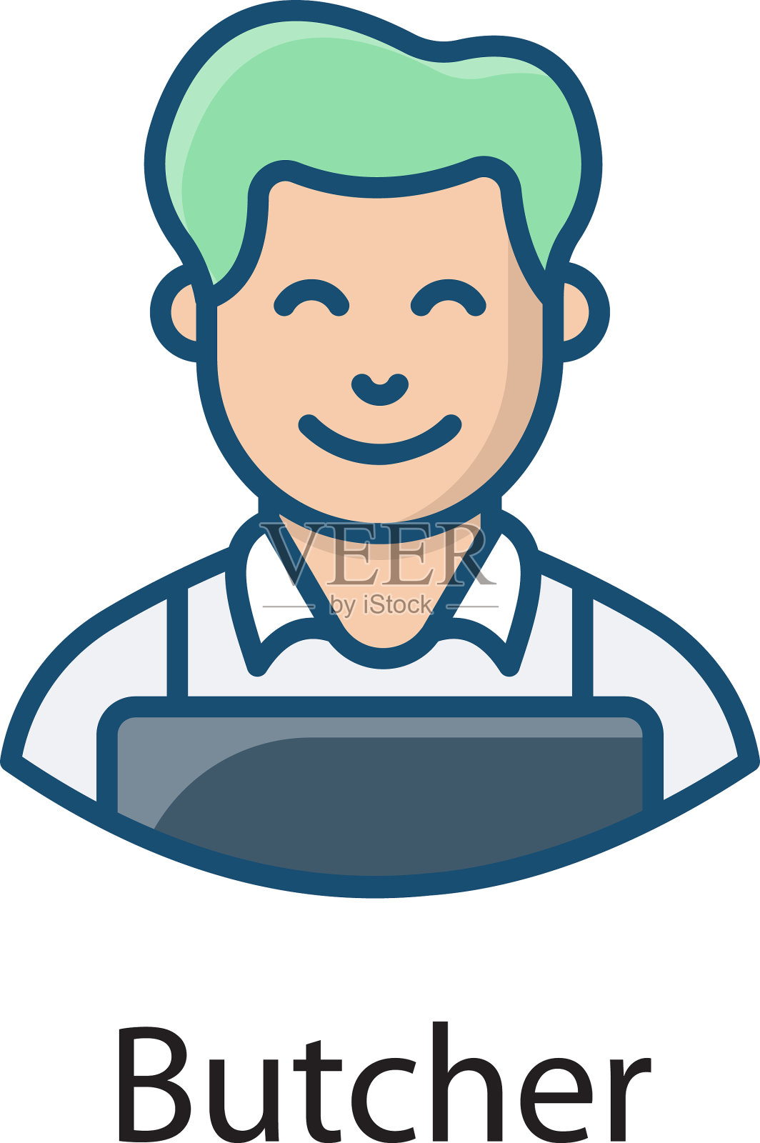 屠夫插画图片素材