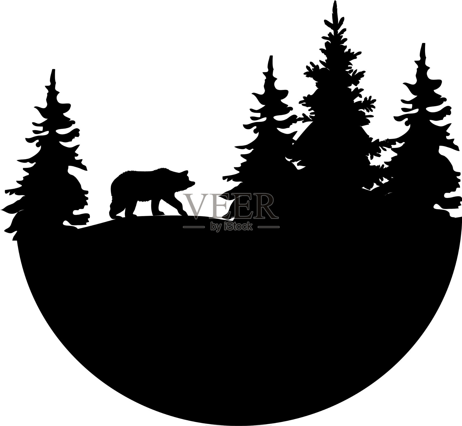 标志的熊设计元素图片