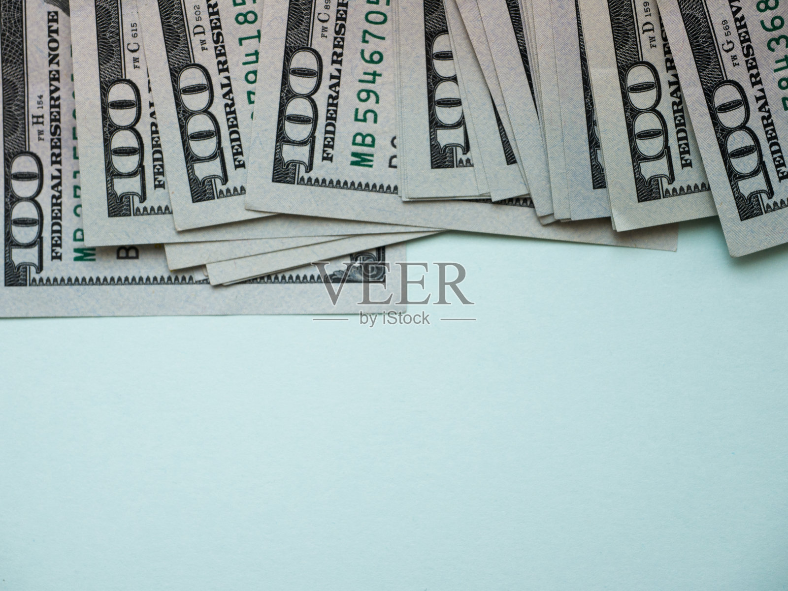 100美元现金宏观观点照片摄影图片