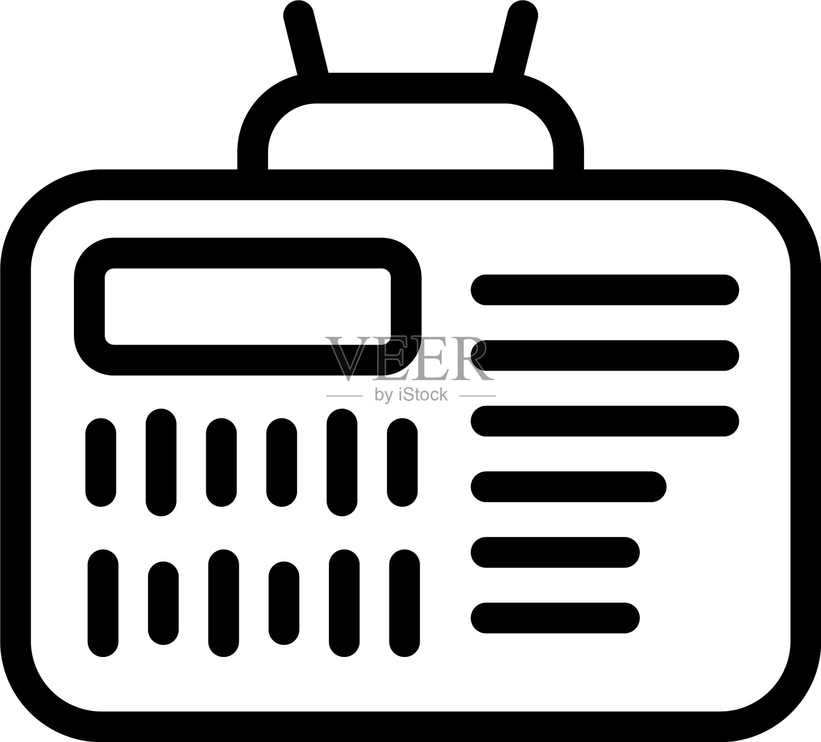 用户id卡图标轮廓样式插画图片素材