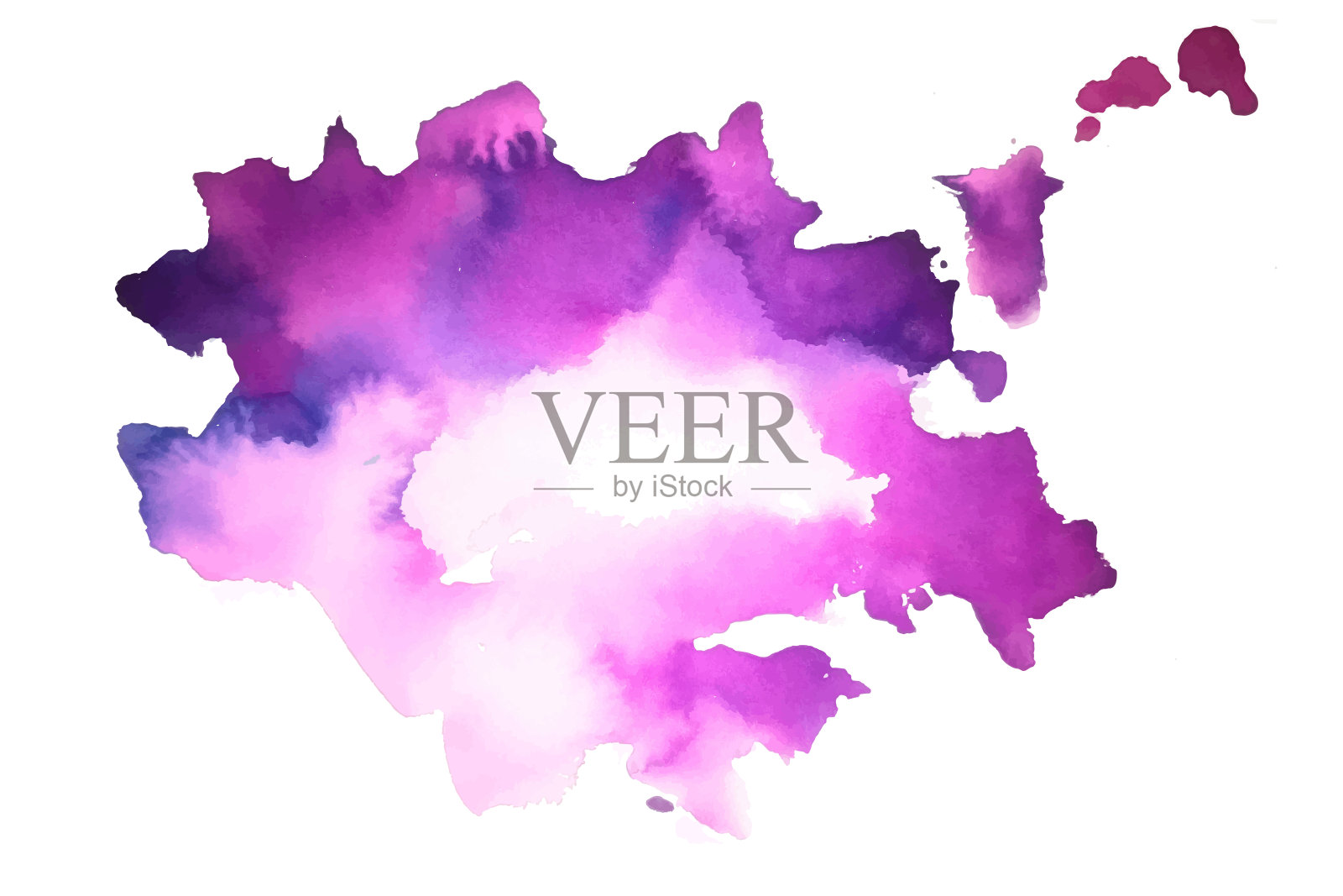 抽象紫色手绘水彩纹理背景插画图片素材