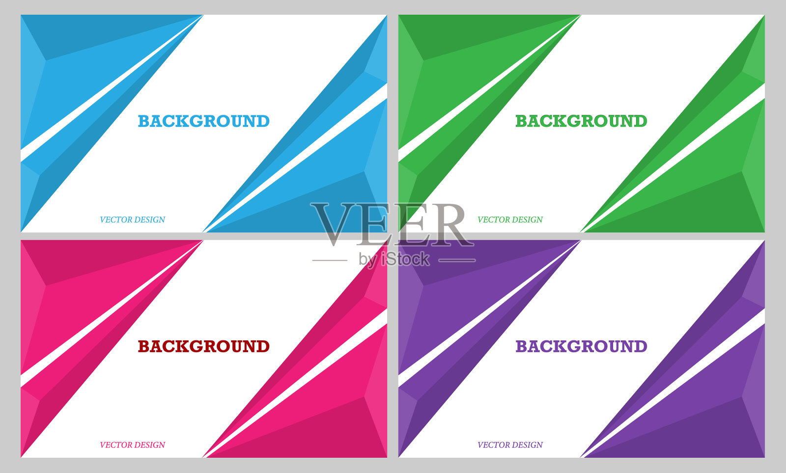 为封面和横幅设置彩色背景插画图片素材