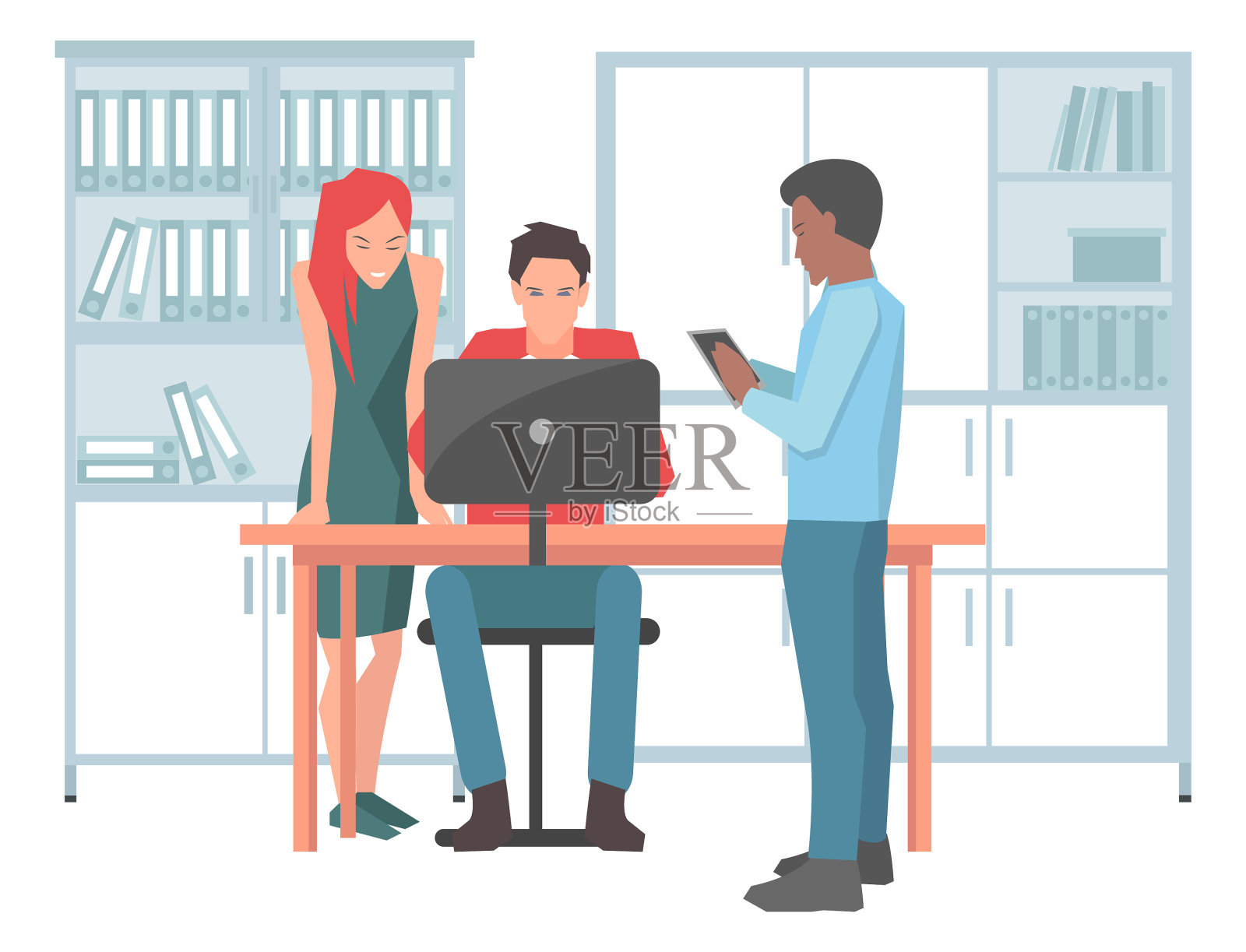 商务会议同事或合作伙伴一个男人设计元素图片