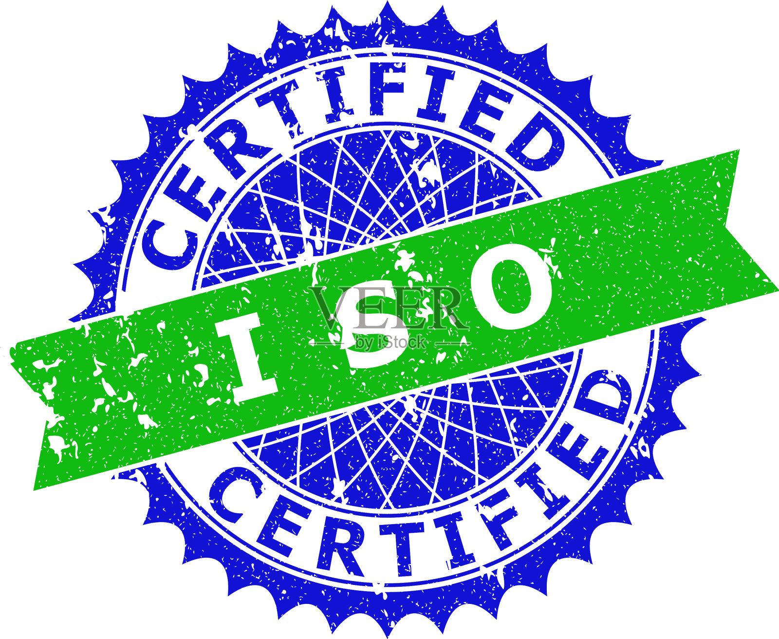 Iso认证双色莲座粗水印插画图片素材