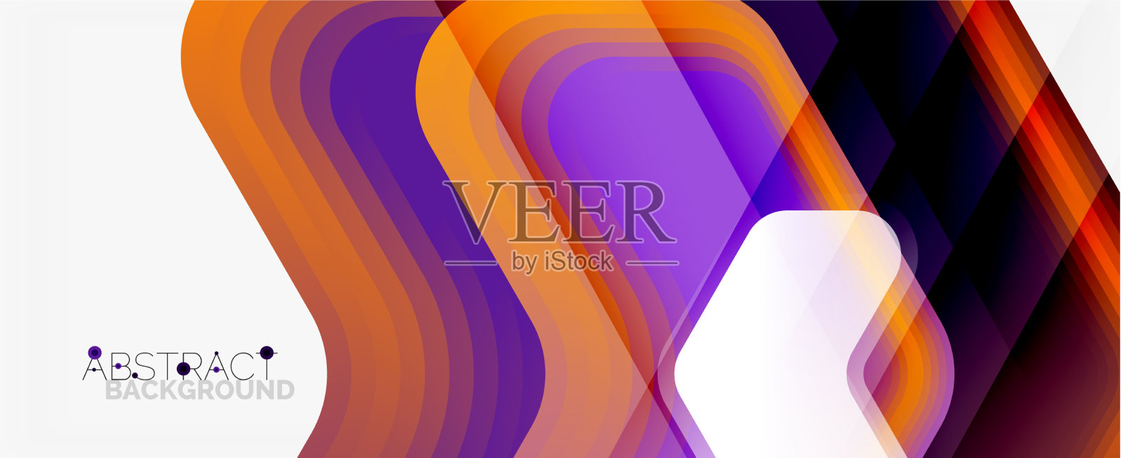 三维箭头几何构成抽象插画图片素材