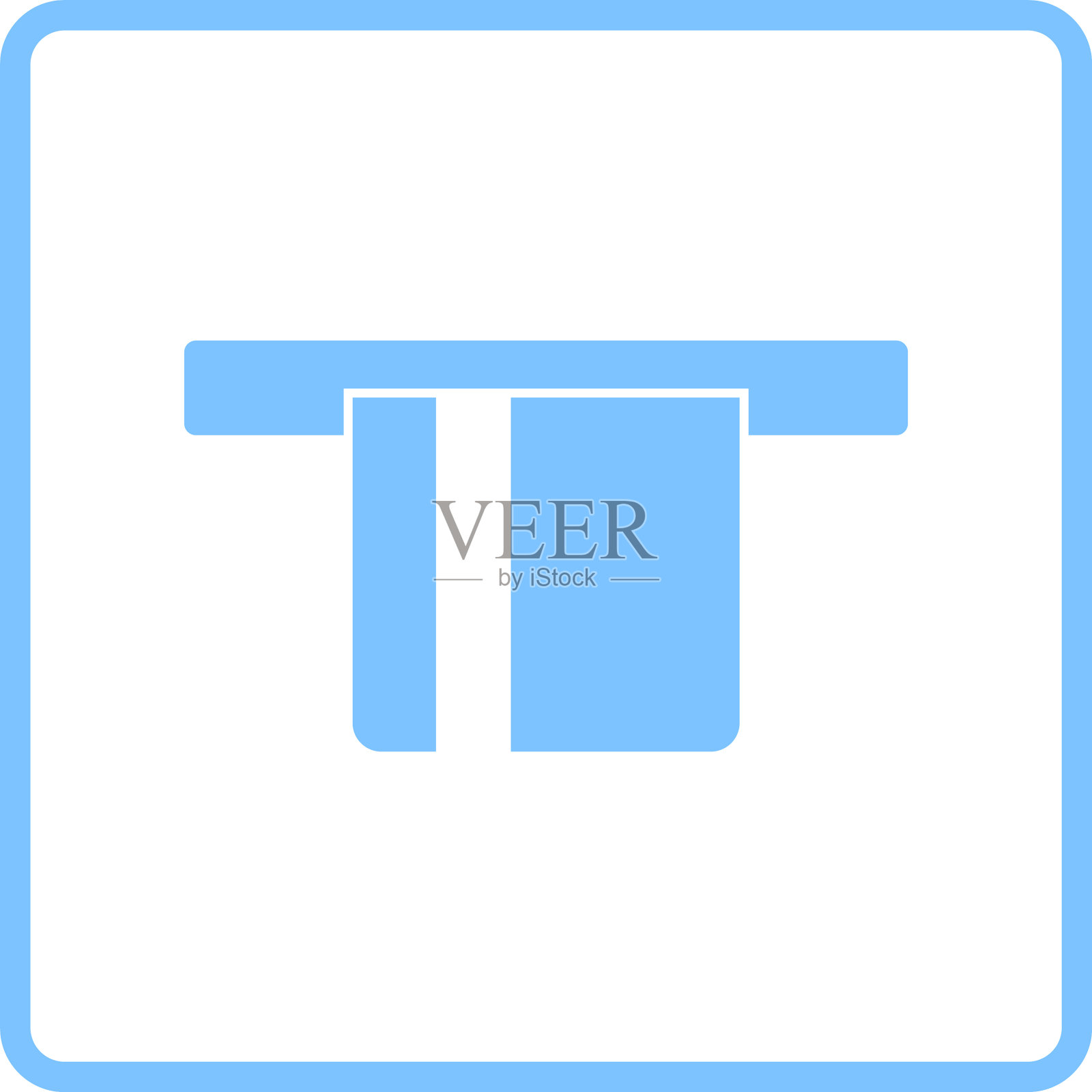 信用卡从自动取款机图标滑出图标素材