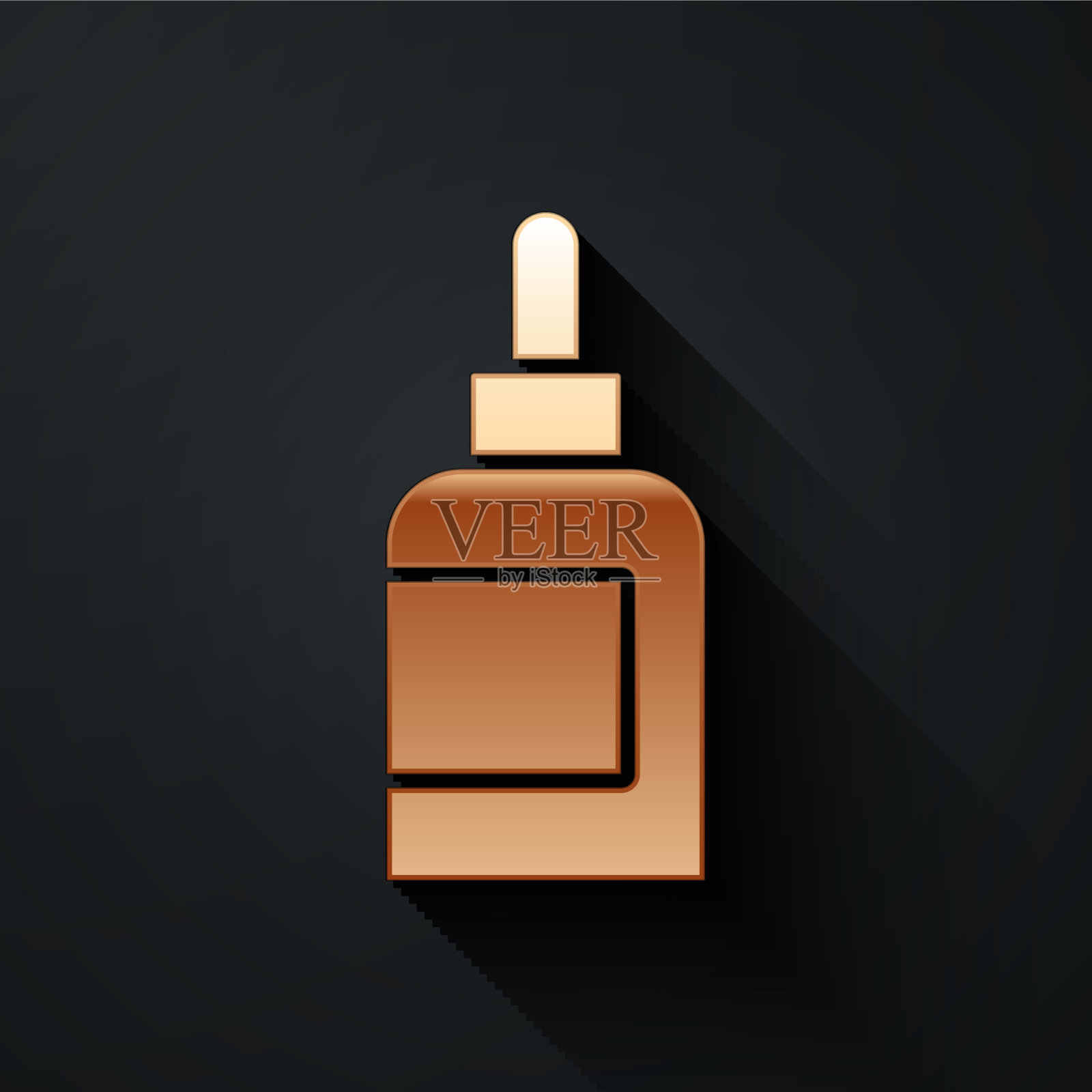 金膏或洗液化妆品管图标孤立插画图片素材