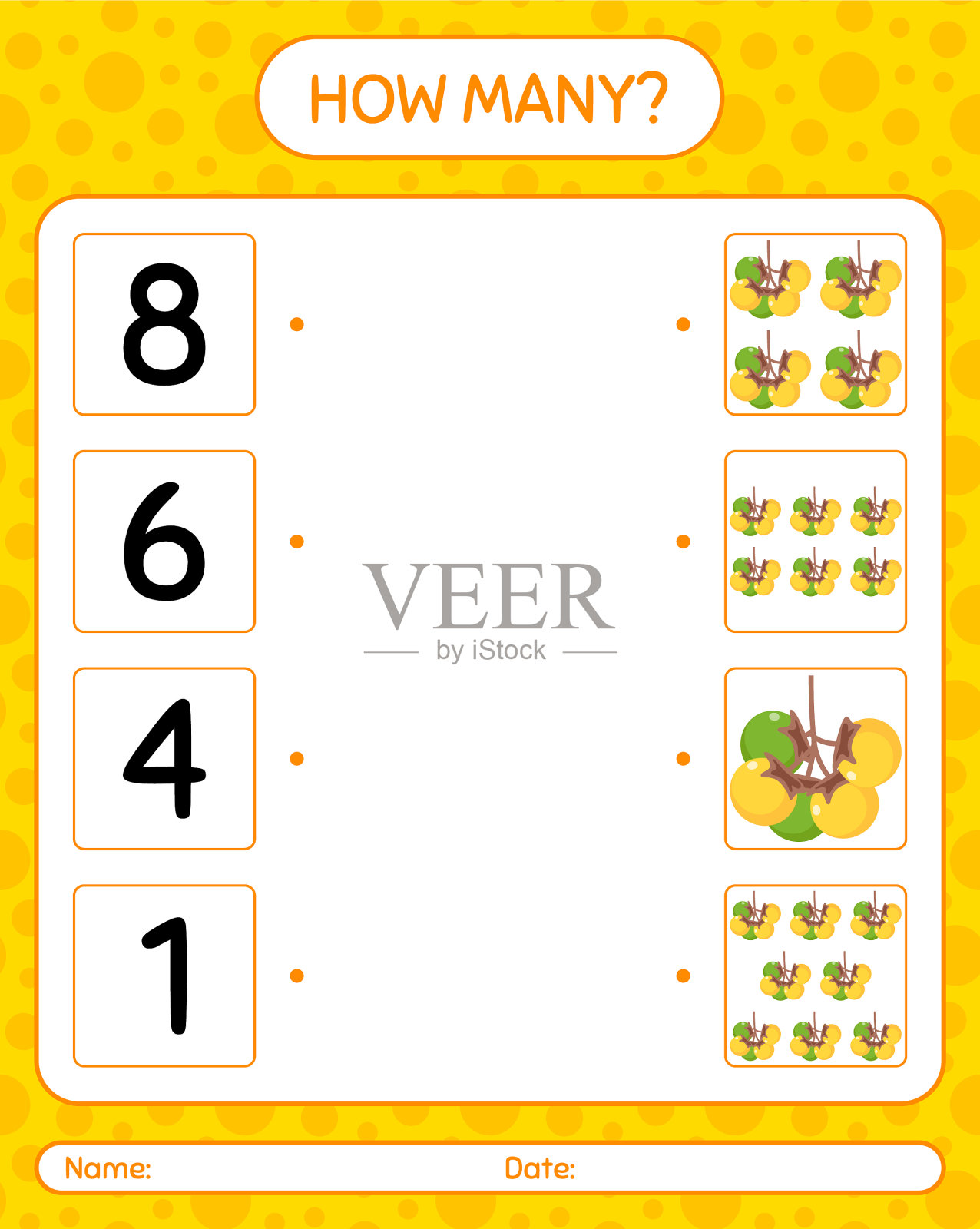 南希的工作表有多少个数数游戏插画图片素材