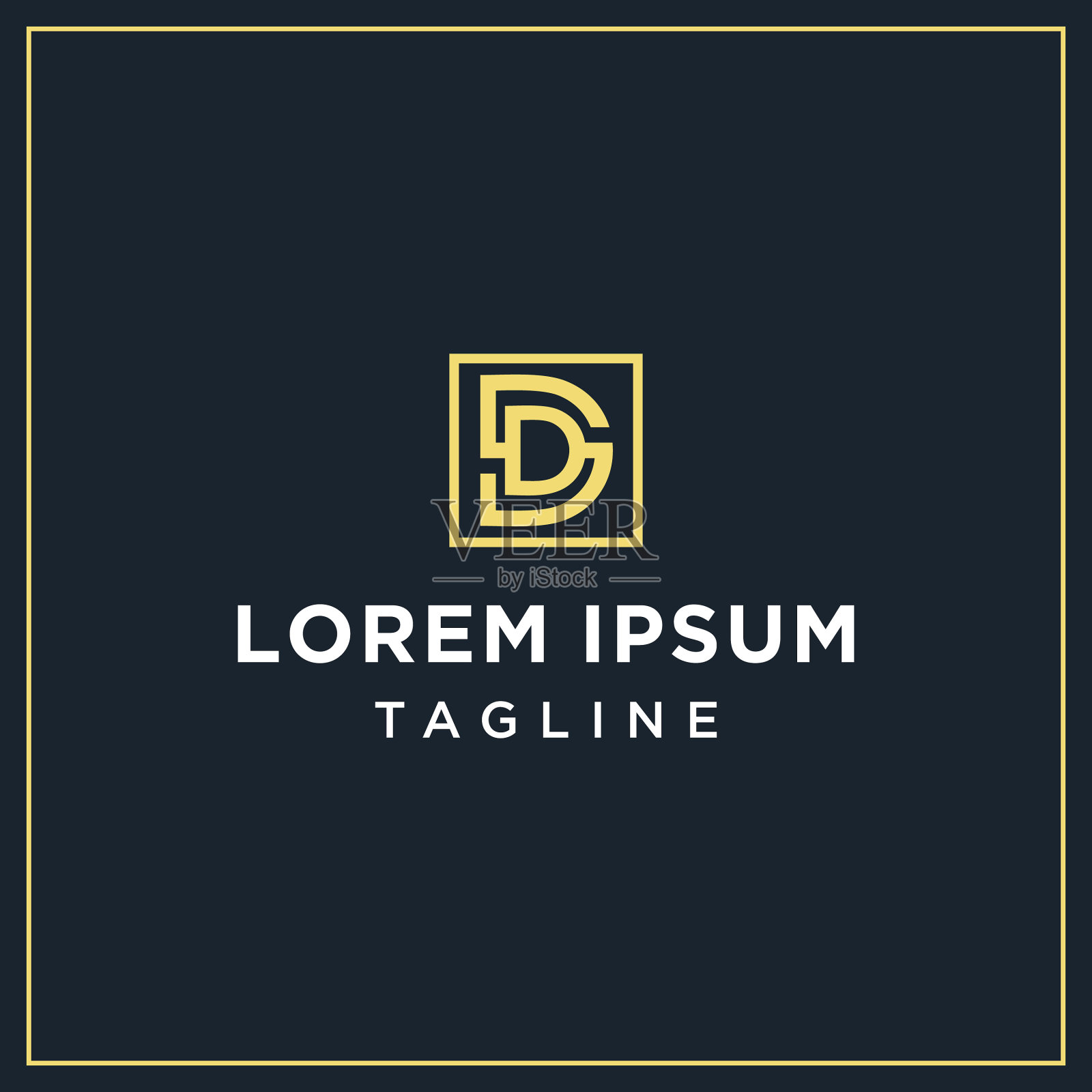 Sd或ds字母标志插画图片素材