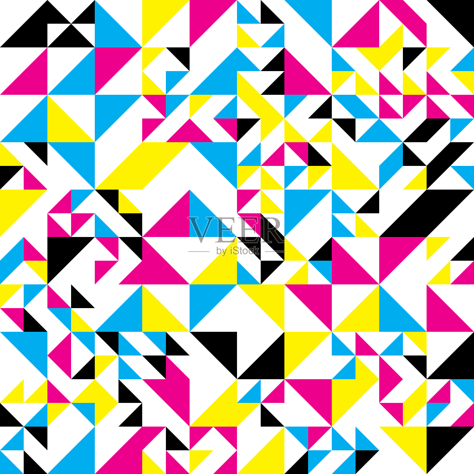 抽象镶嵌直角三角形插画图片素材