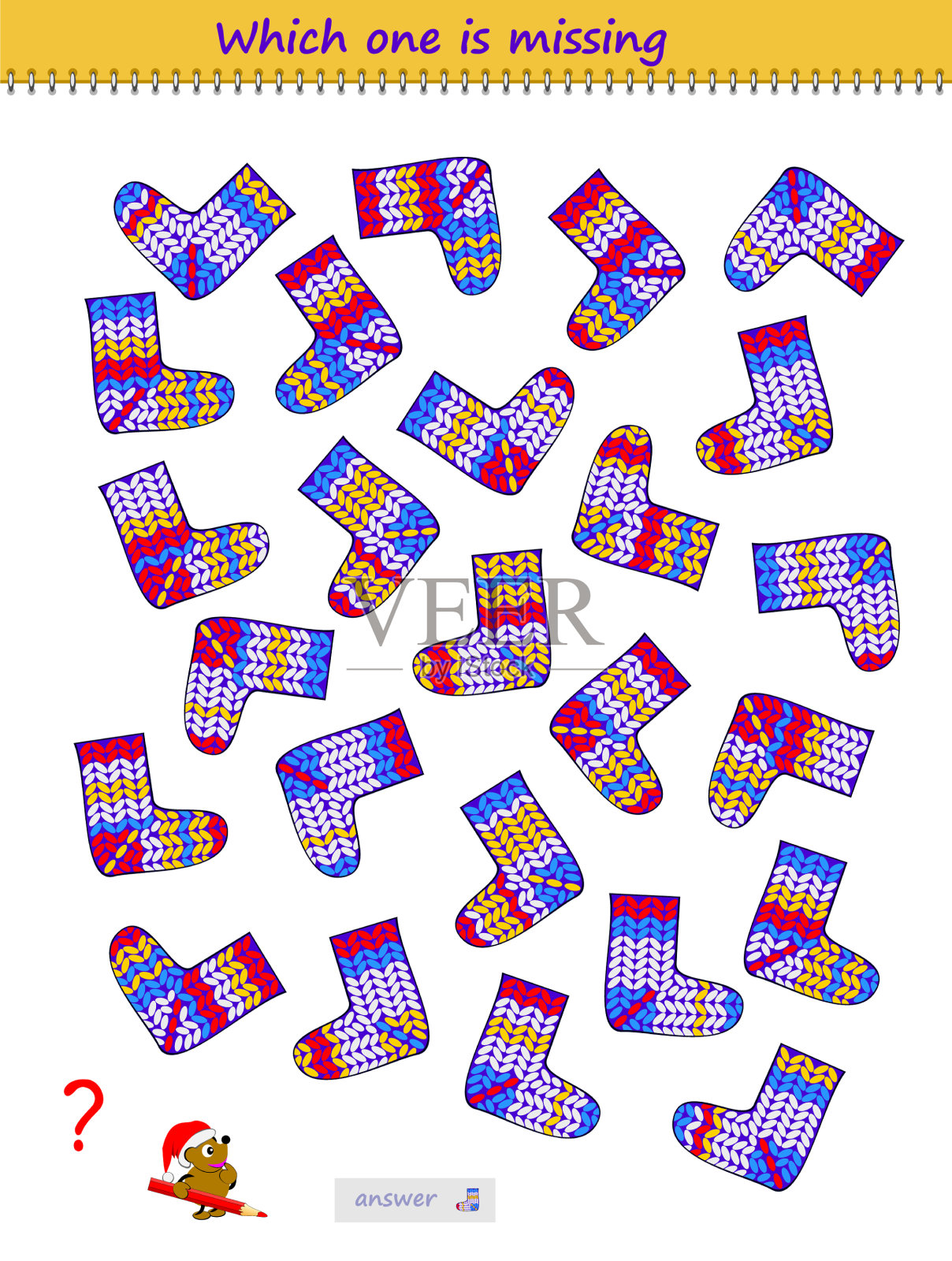 逻辑益智游戏为儿童和成人发现插画图片素材