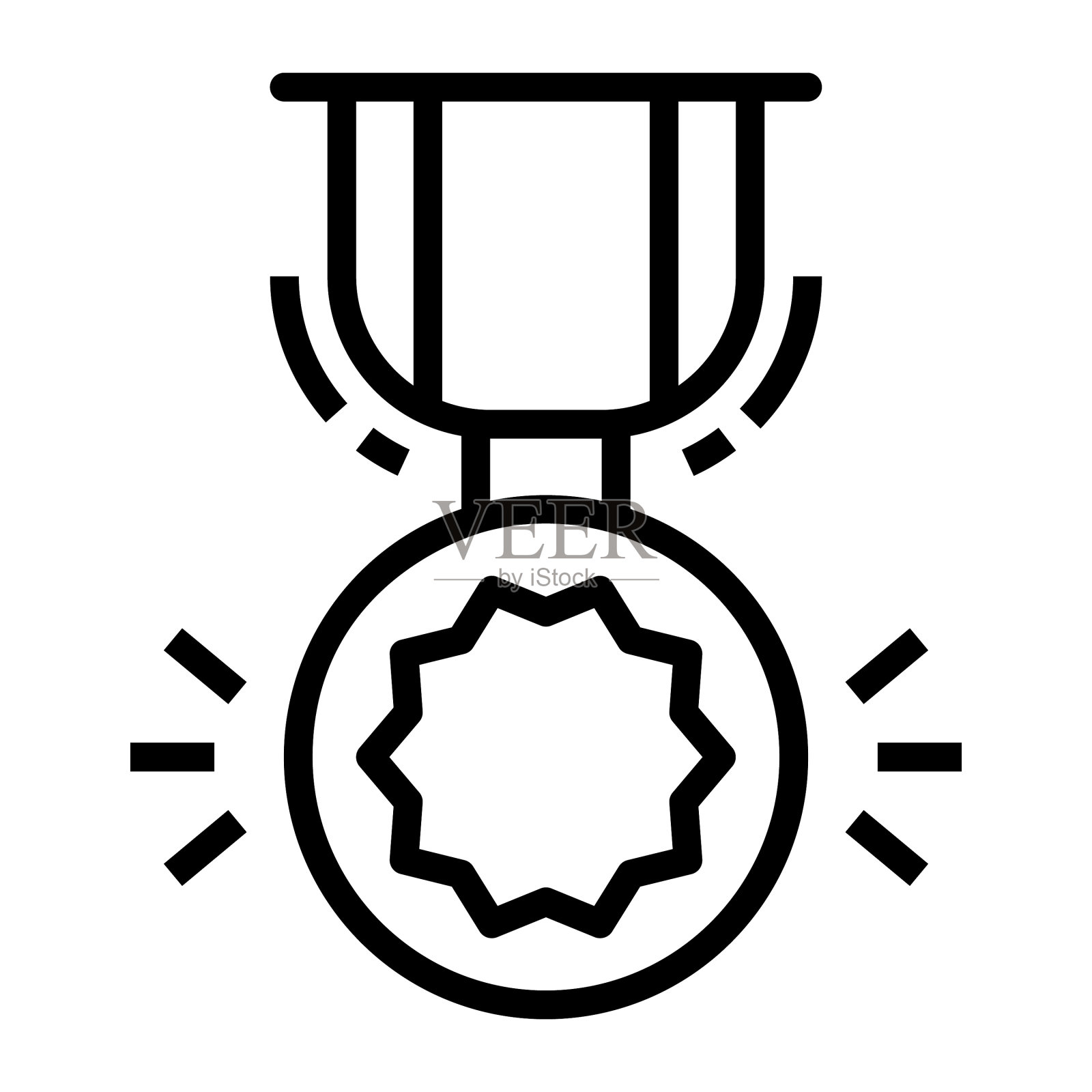 奖奖章插画图片素材