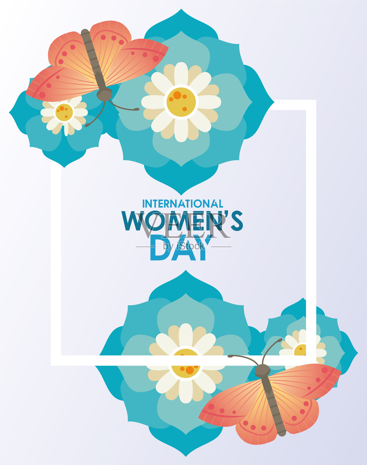 国际妇女节庆祝海报插画图片素材