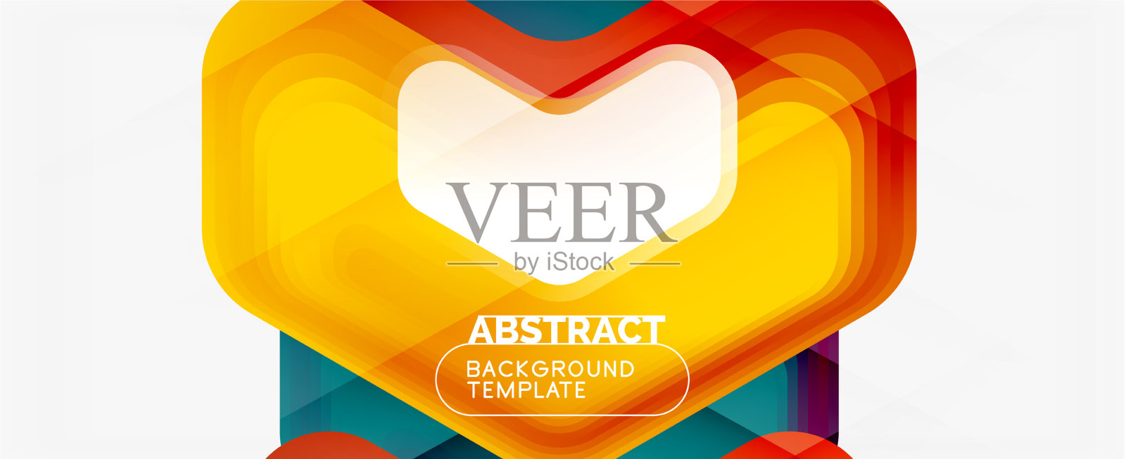 三维箭头几何构成抽象插画图片素材