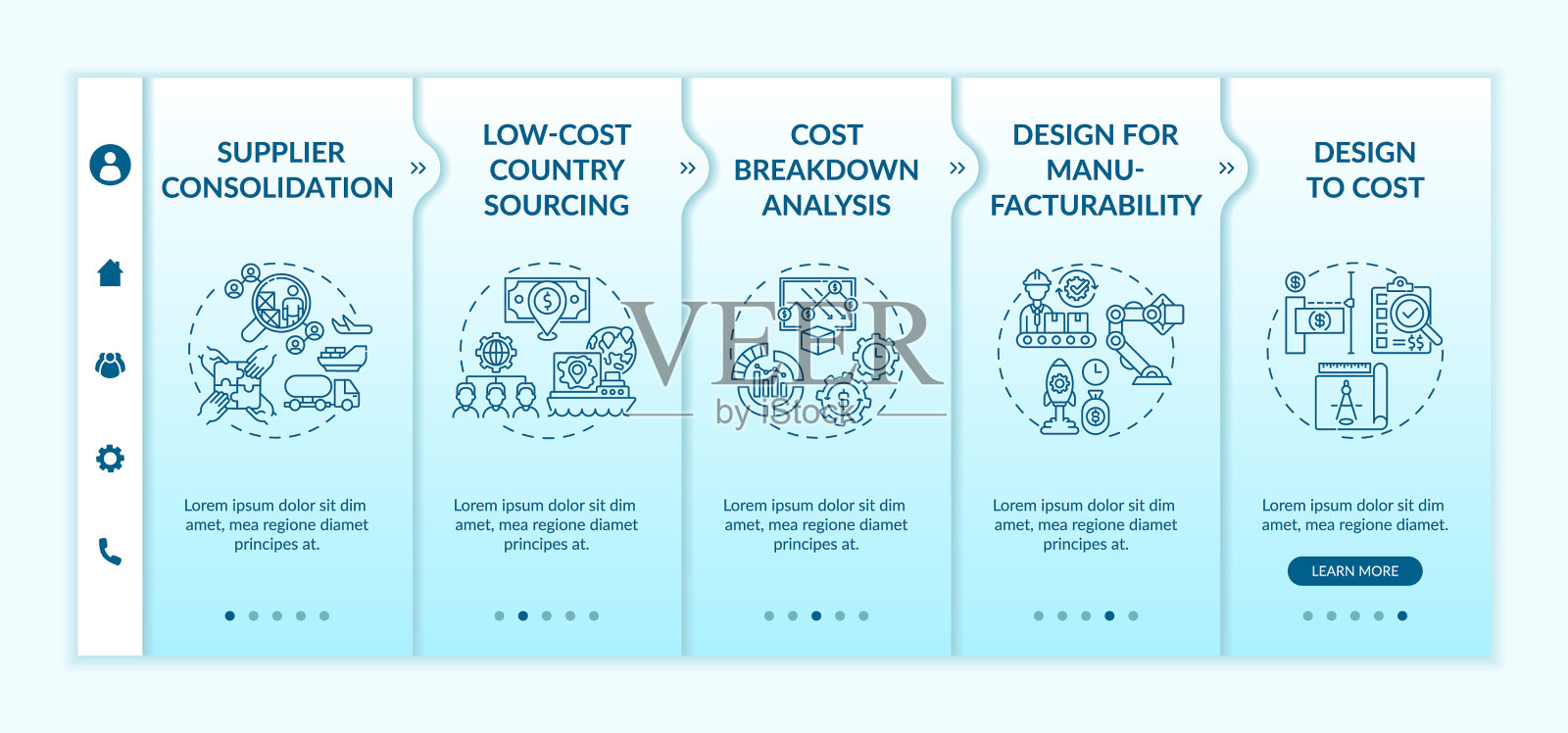 降低成本的策略入职模板插画图片素材