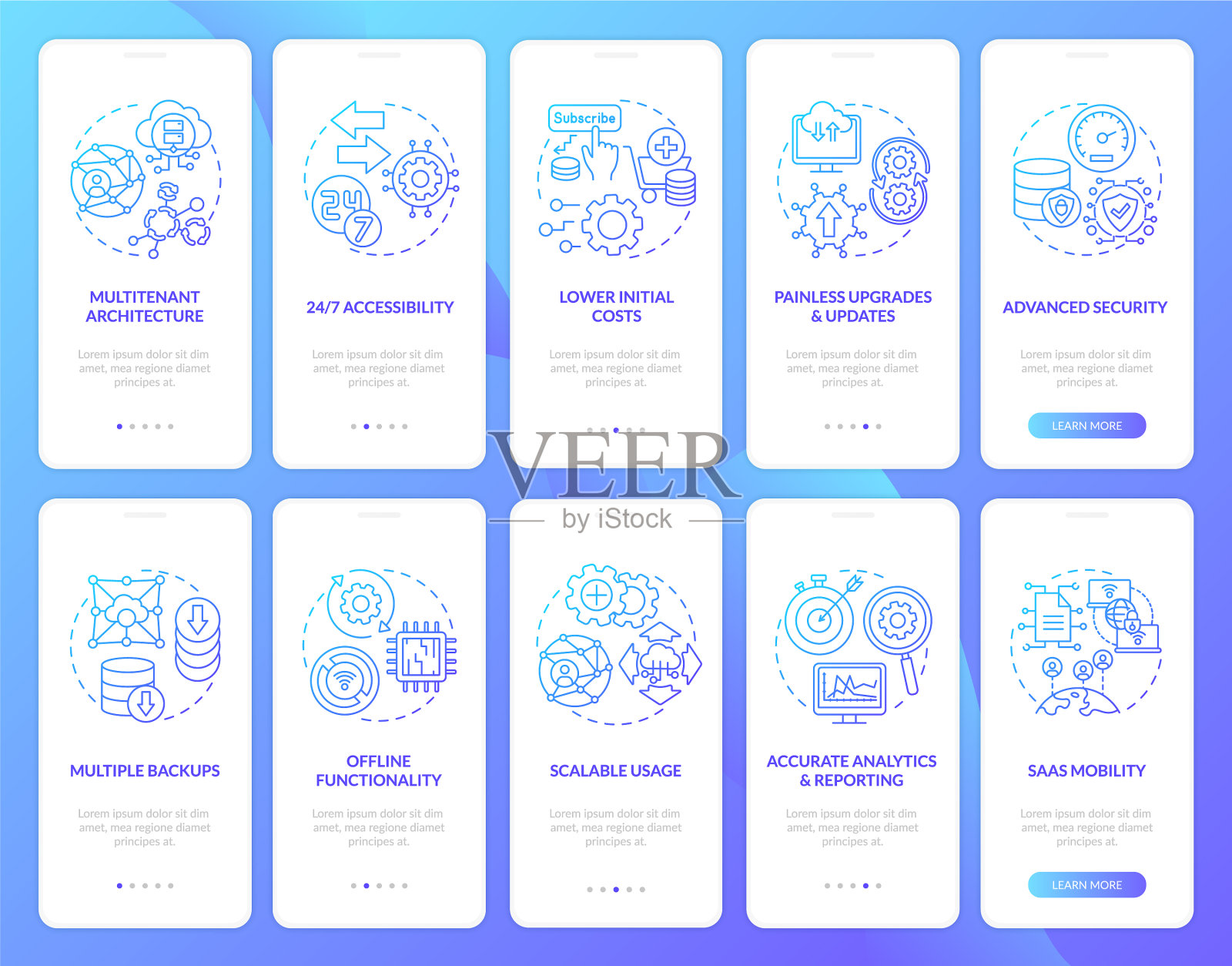 软件即服务对移动设备有好处插画图片素材