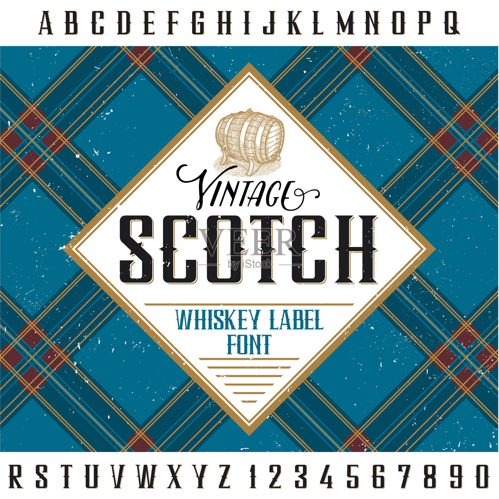 年份威士忌的海报插画图片素材