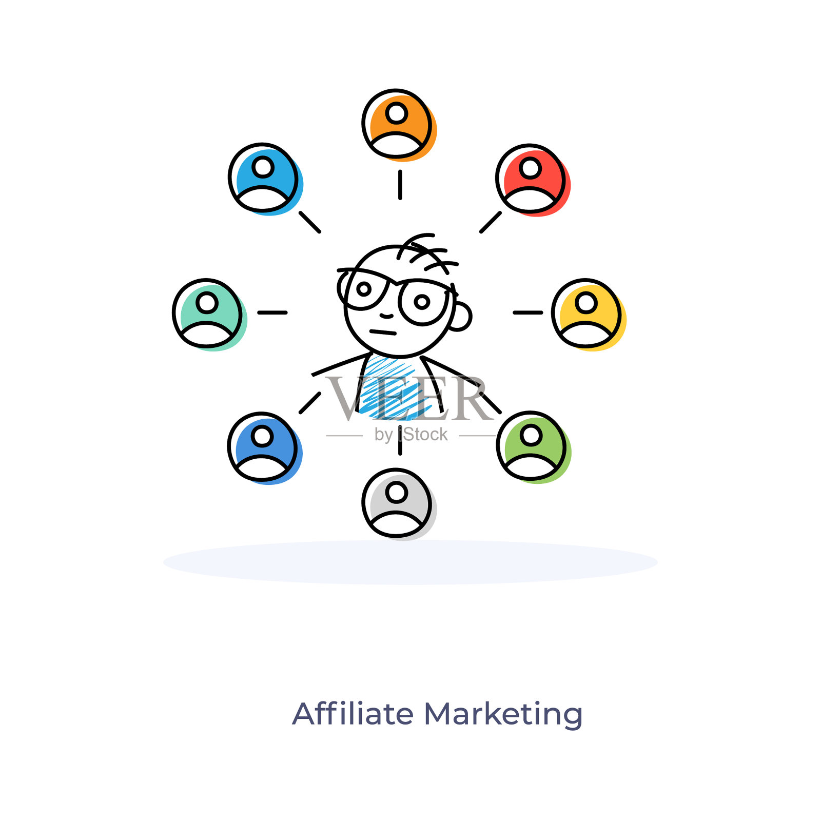 测试进度插画图片素材