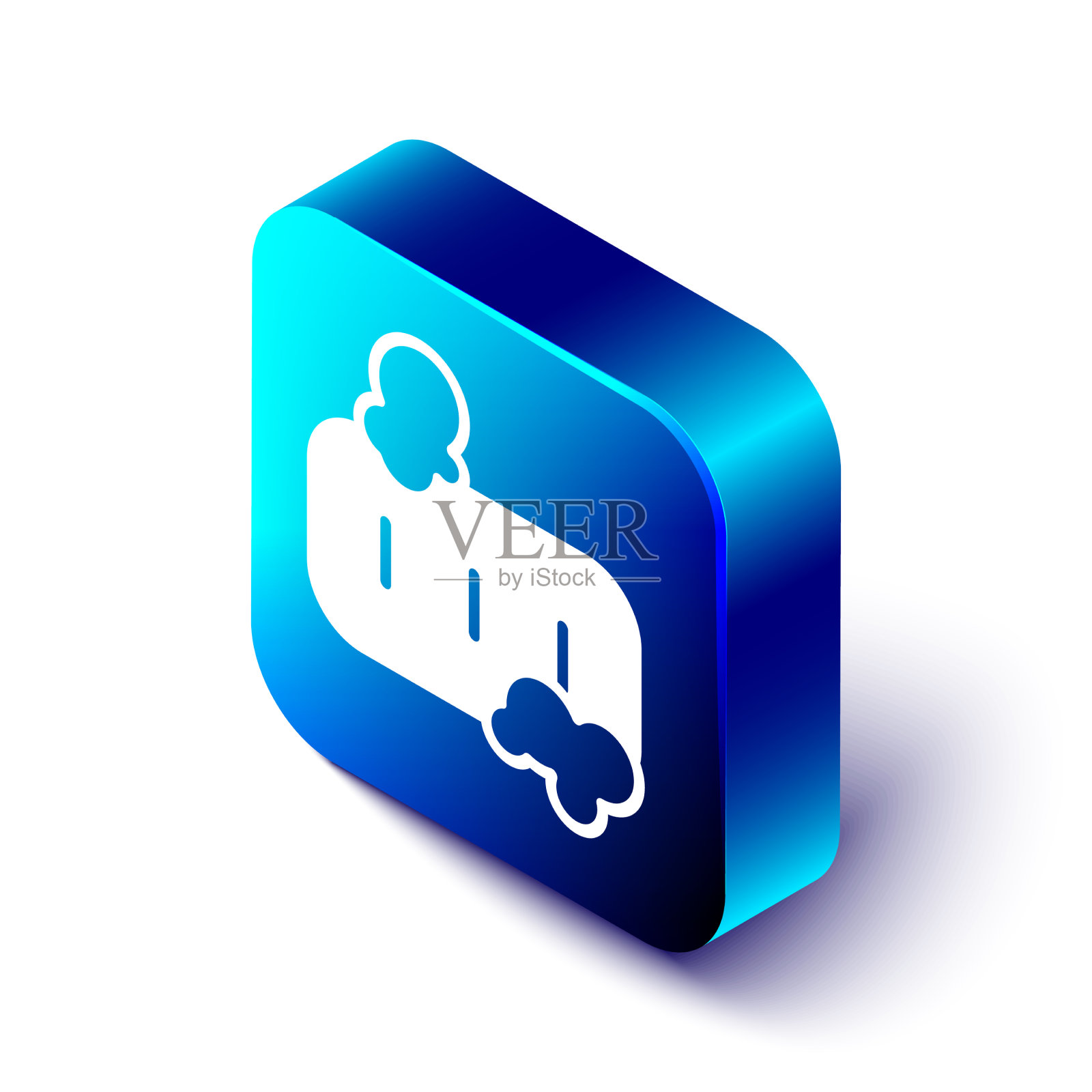 等距条形肥皂与泡沫图标隔离插画图片素材