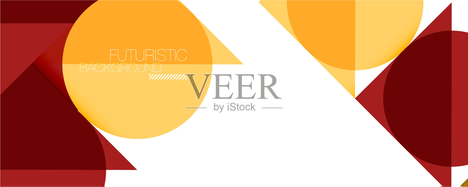 简单的圆圈和三角形是抽象的背景插画图片素材