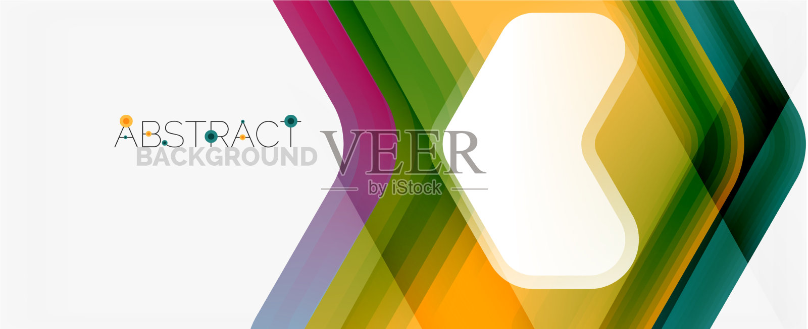 三维箭头几何构成抽象插画图片素材