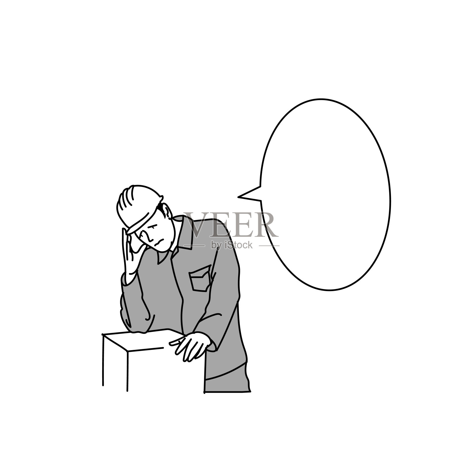 工人指导工作的插图插画图片素材