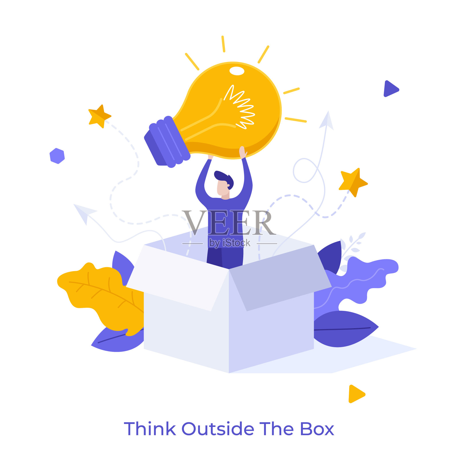 平淡的角色概念插画图片素材