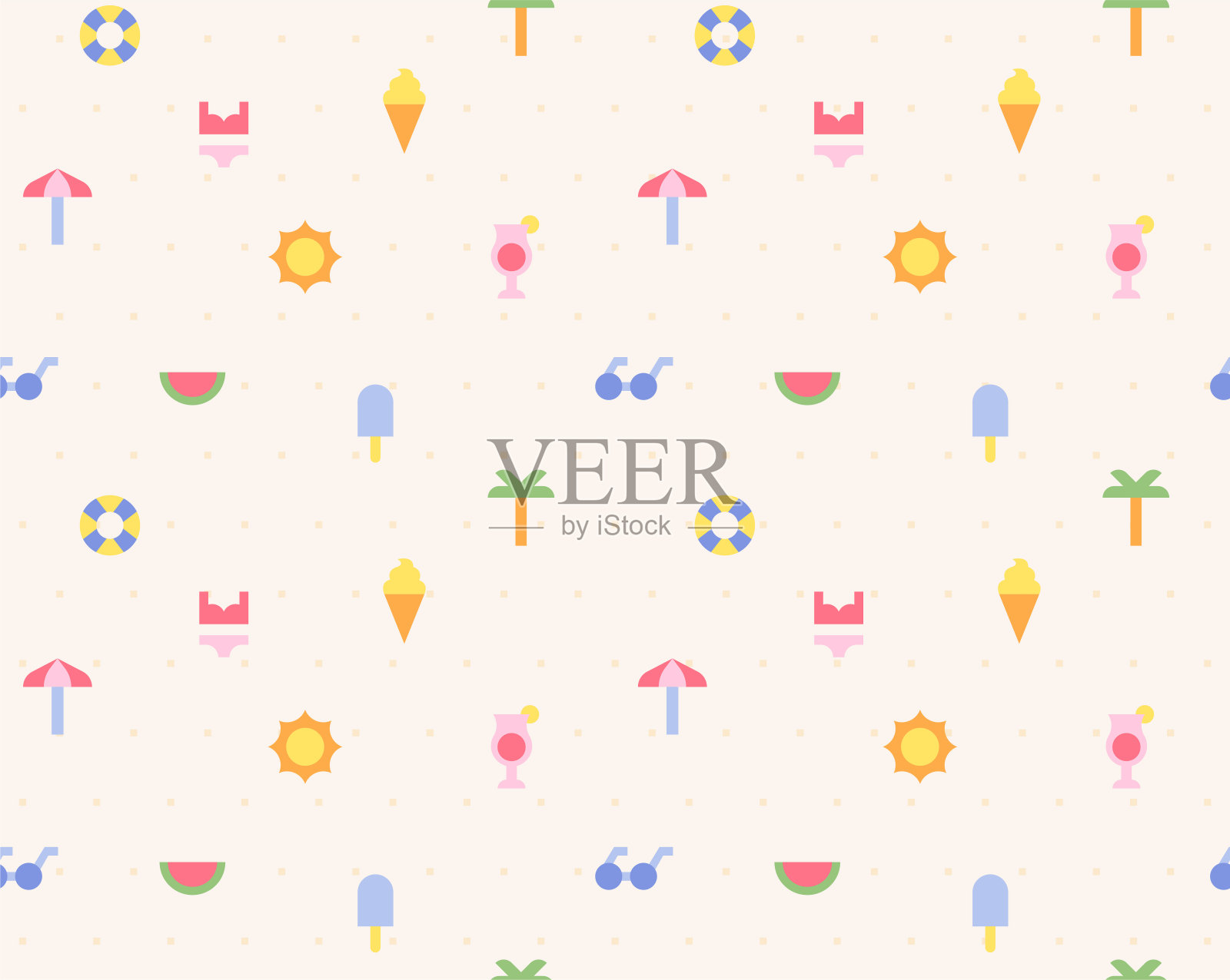 简单的模式设计模板。插画图片素材