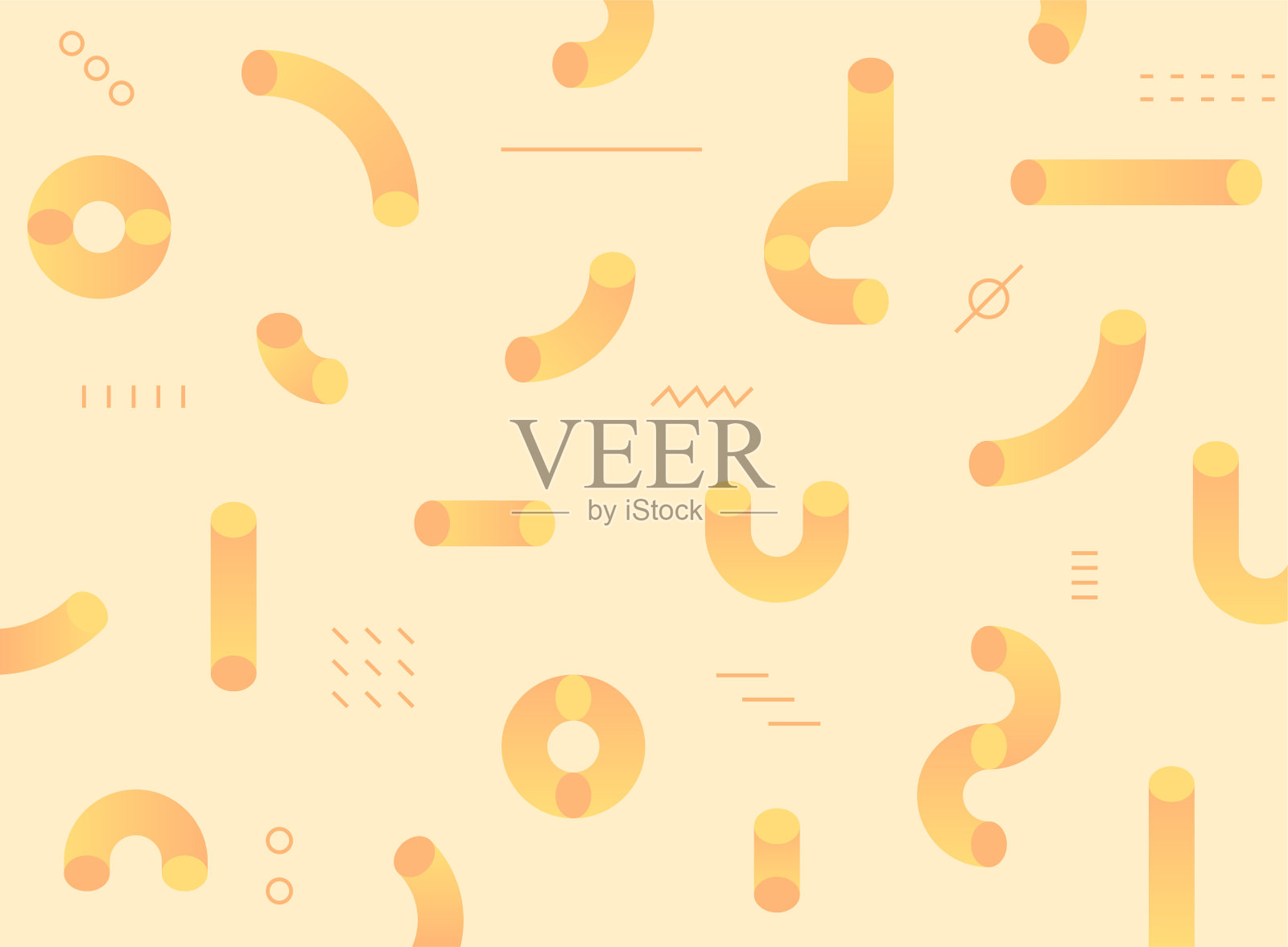 简单的模式设计模板。插画图片素材