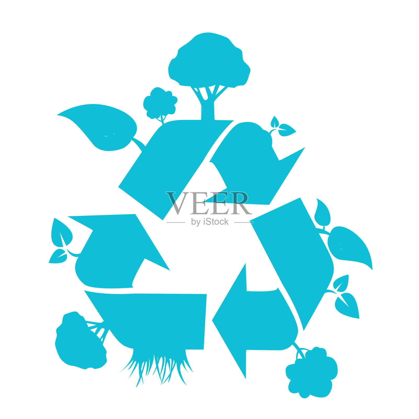 矢量循环标识设计插画图片素材