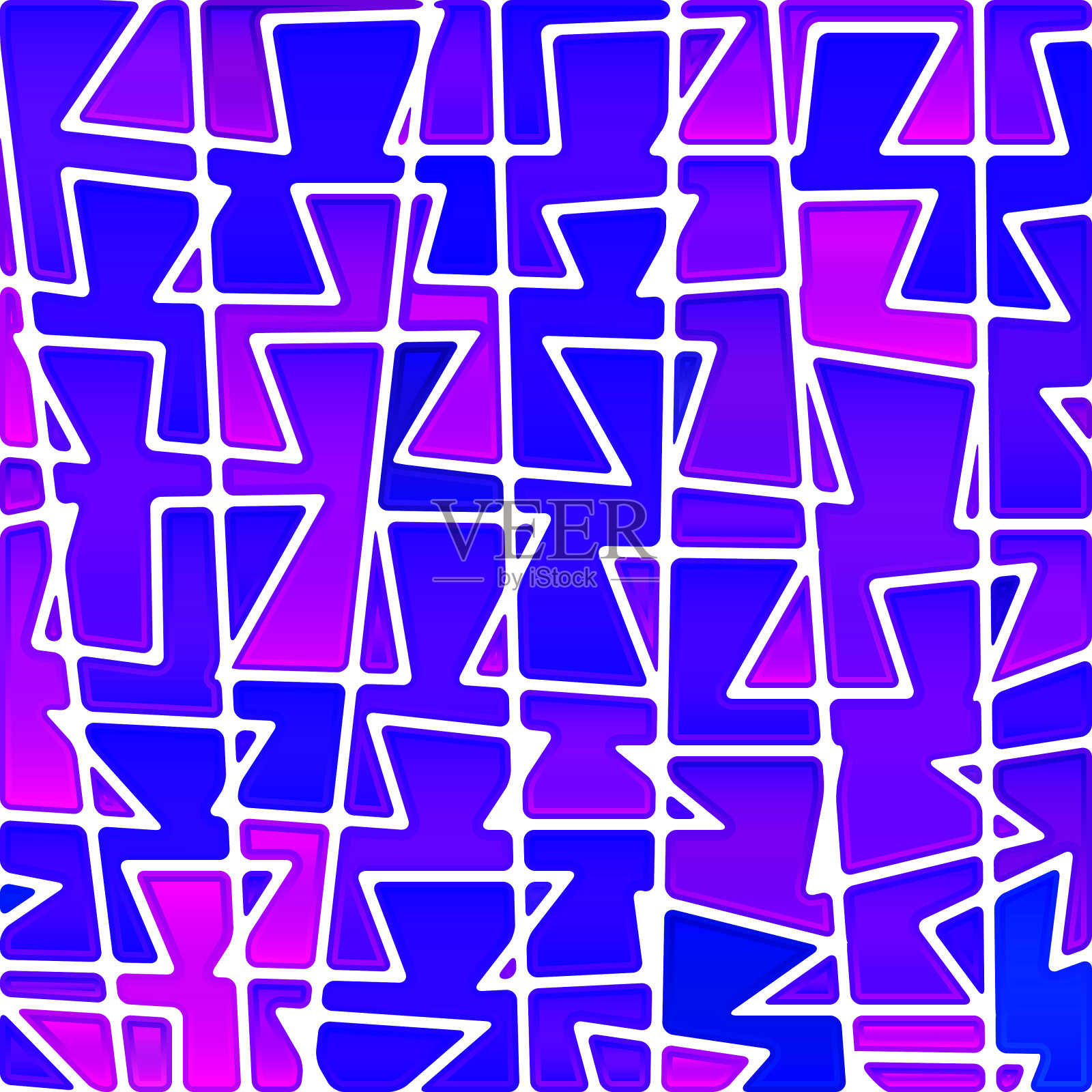 抽象矢量彩色玻璃马赛克背景插画图片素材