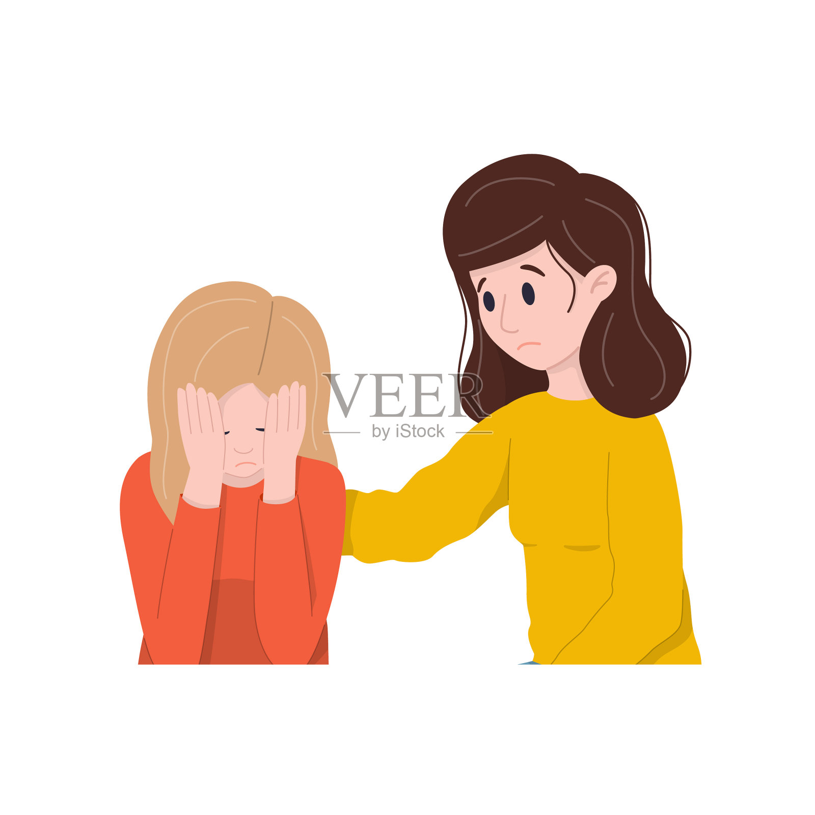 友好的支持理念，温馨的双手设计元素图片