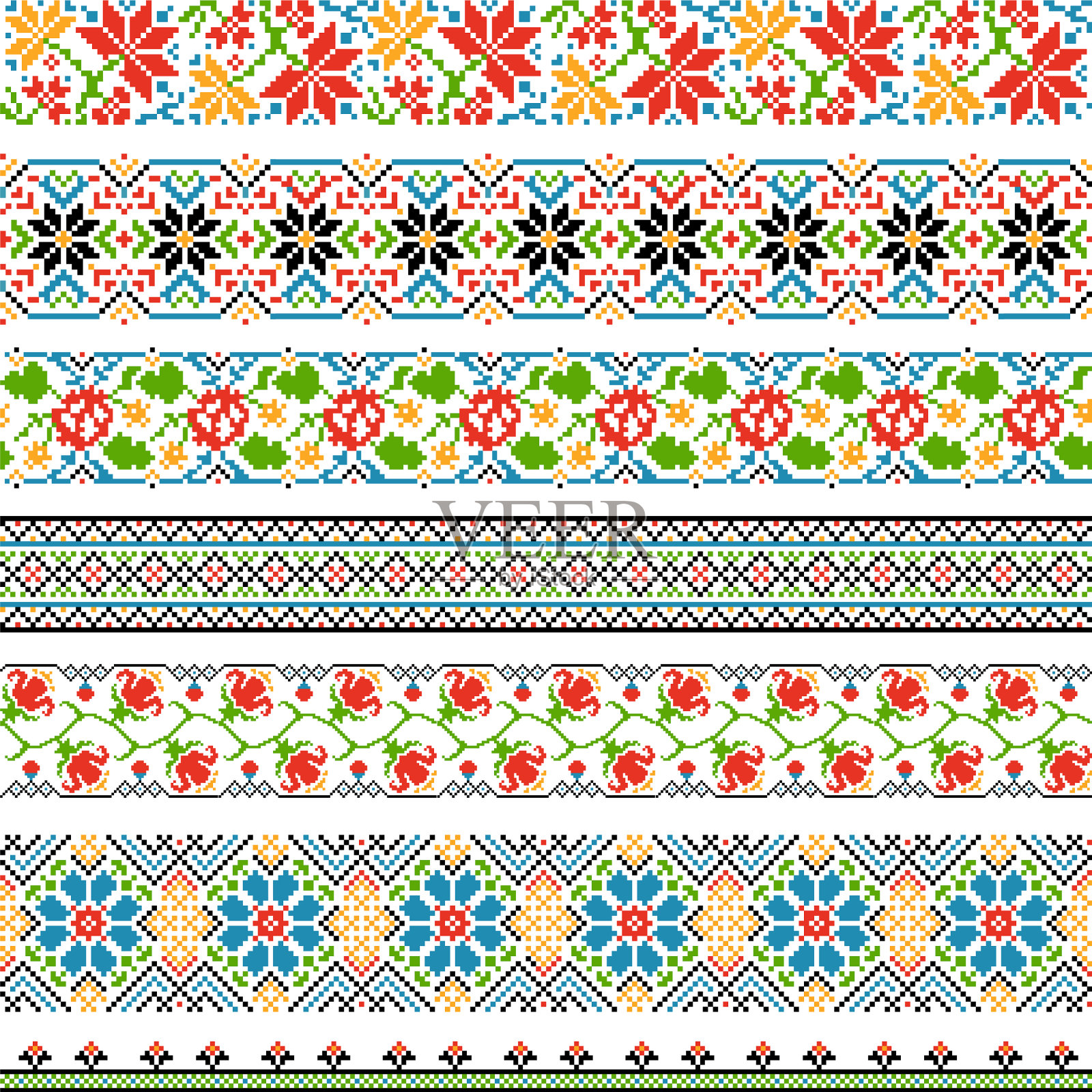 乌克兰民族边界图案为插画图片素材