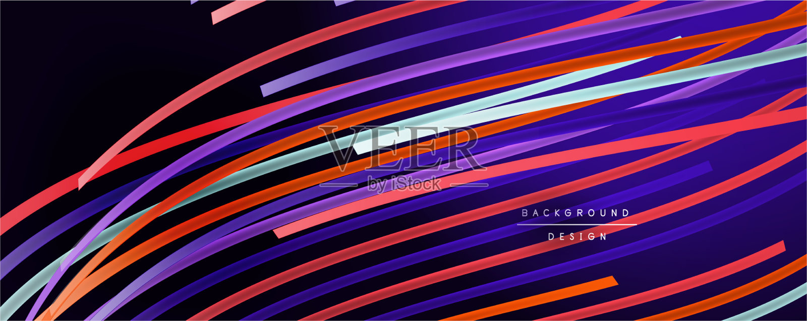 抽象色彩线条背景插画图片素材