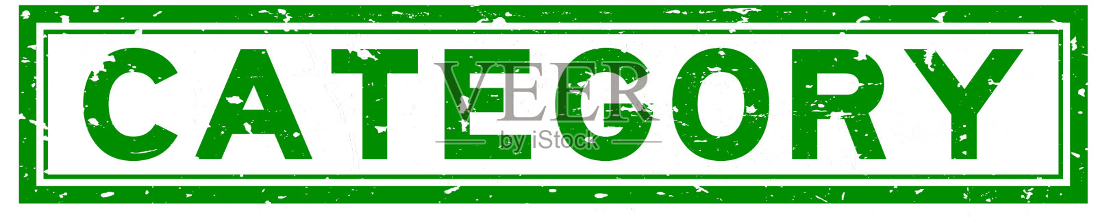 垃圾绿类字方橡胶密封条插画图片素材