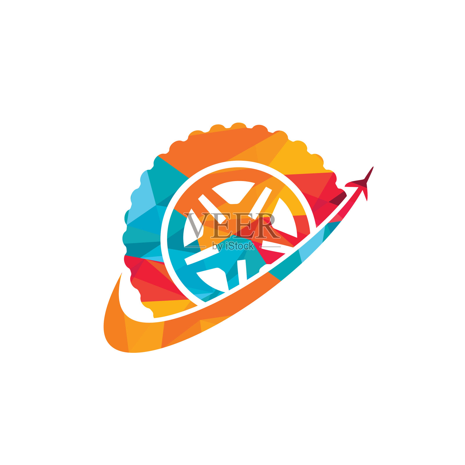 轮胎旅行标志设计模板设计元素图片