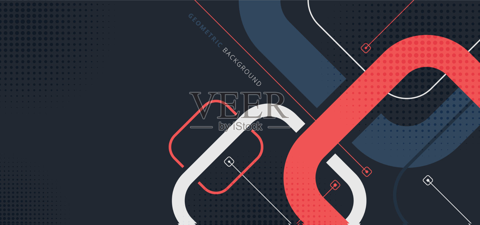 横幅网页模板设计圆角正方形插画图片素材