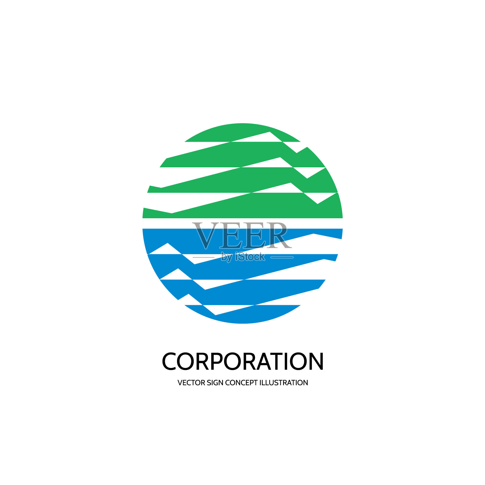 抽象logo模板创意插画图片素材